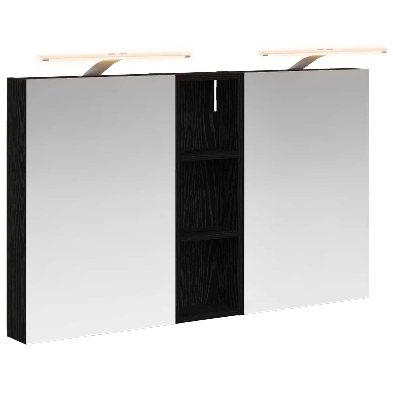 Sada koupelnových skříněk s policí 3 pcs 100 x 10,5 x 60,5 cm - obrázek 2