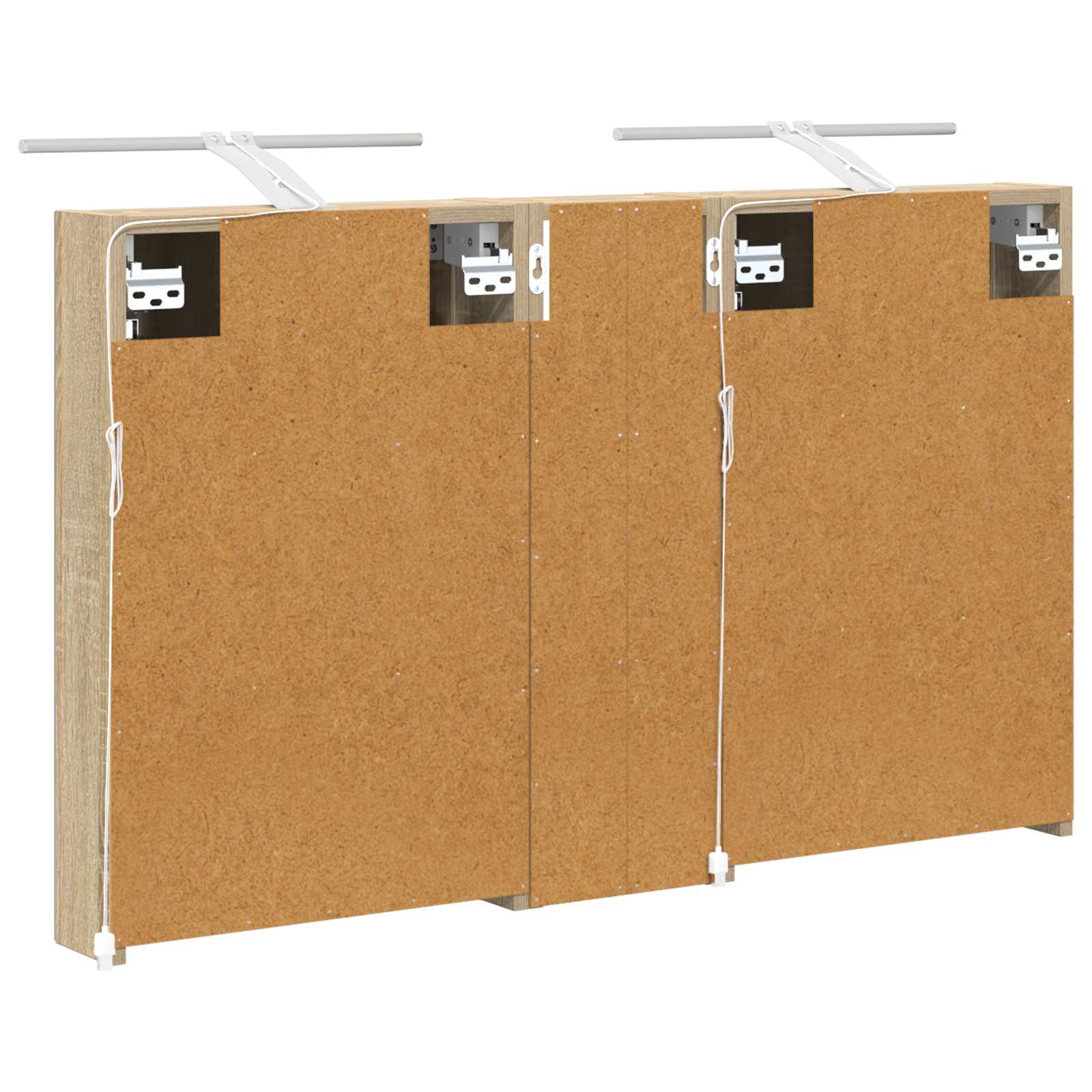 Sada koupelnových skříněk s policí 3 pcs 100 x 10,5 x 60,5 cm - obrázek 9