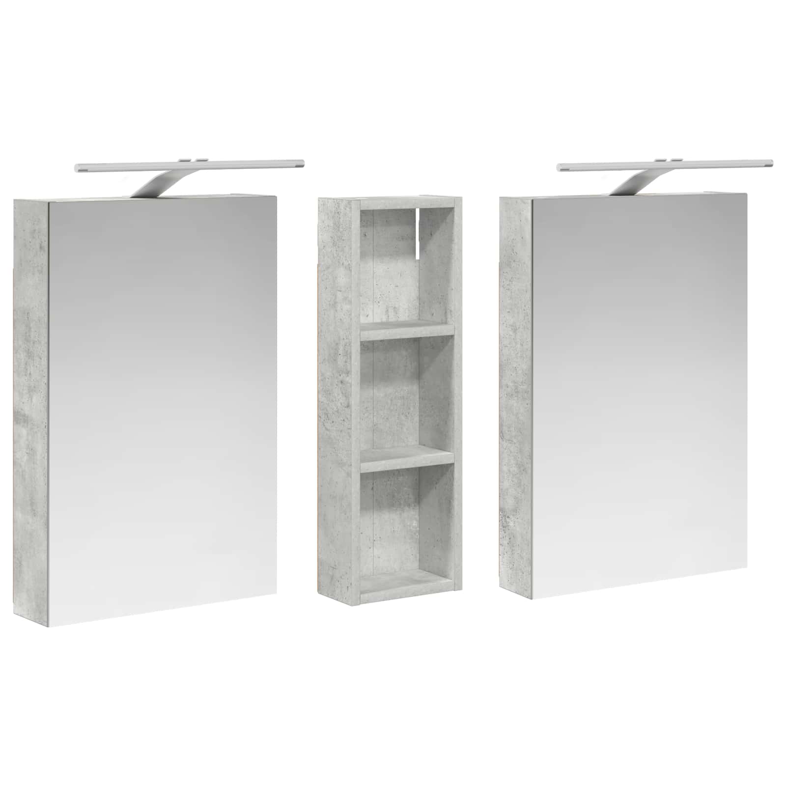 Sada koupelnových skříněk s policí 3 pcs 100 x 10,5 x 60,5 cm - obrázek 5