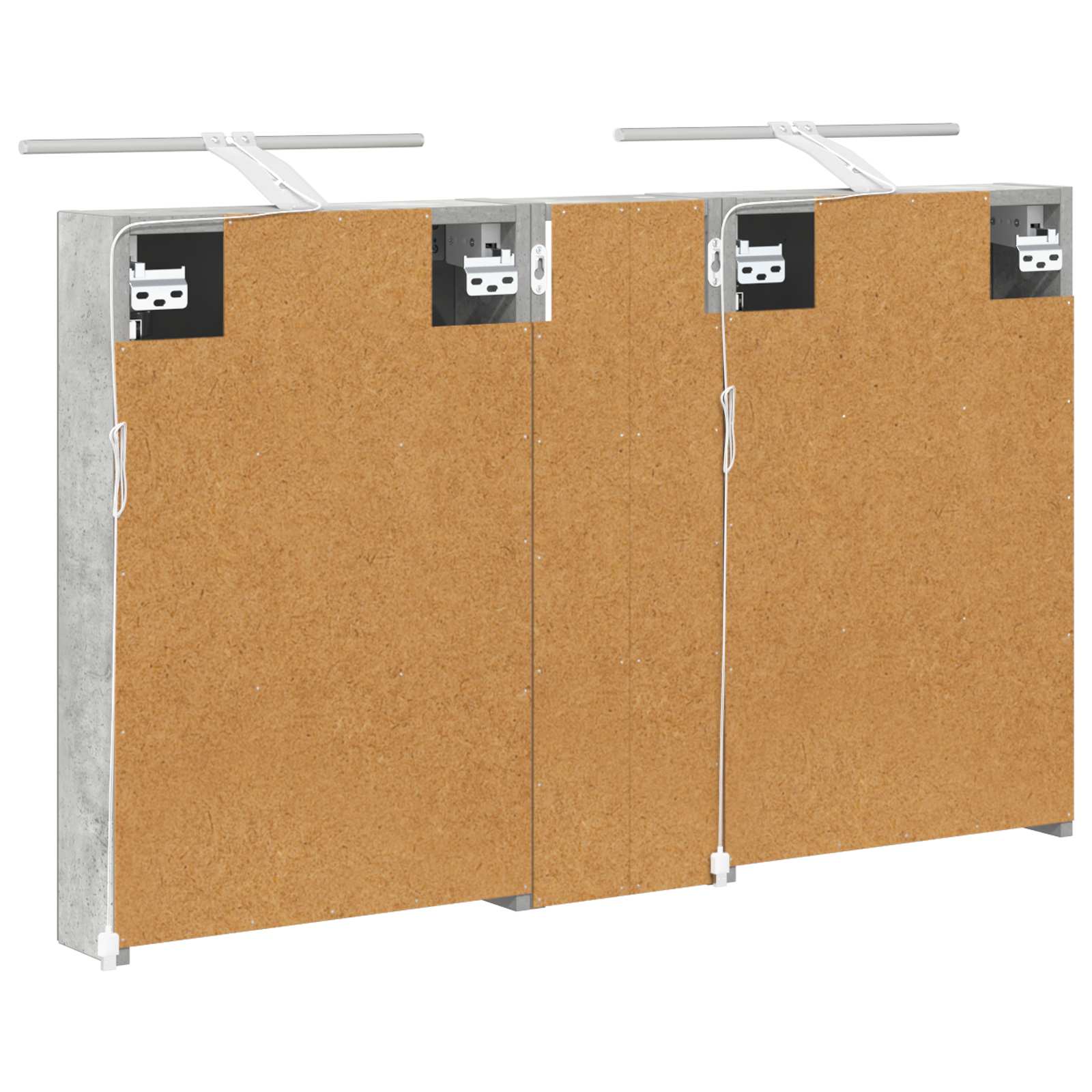 Sada koupelnových skříněk s policí 3 pcs 100 x 10,5 x 60,5 cm - obrázek 9