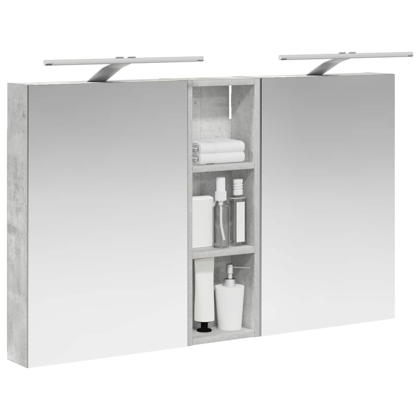 Sada koupelnových skříněk s policí 3 pcs 100 x 10,5 x 60,5 cm - obrázek 3