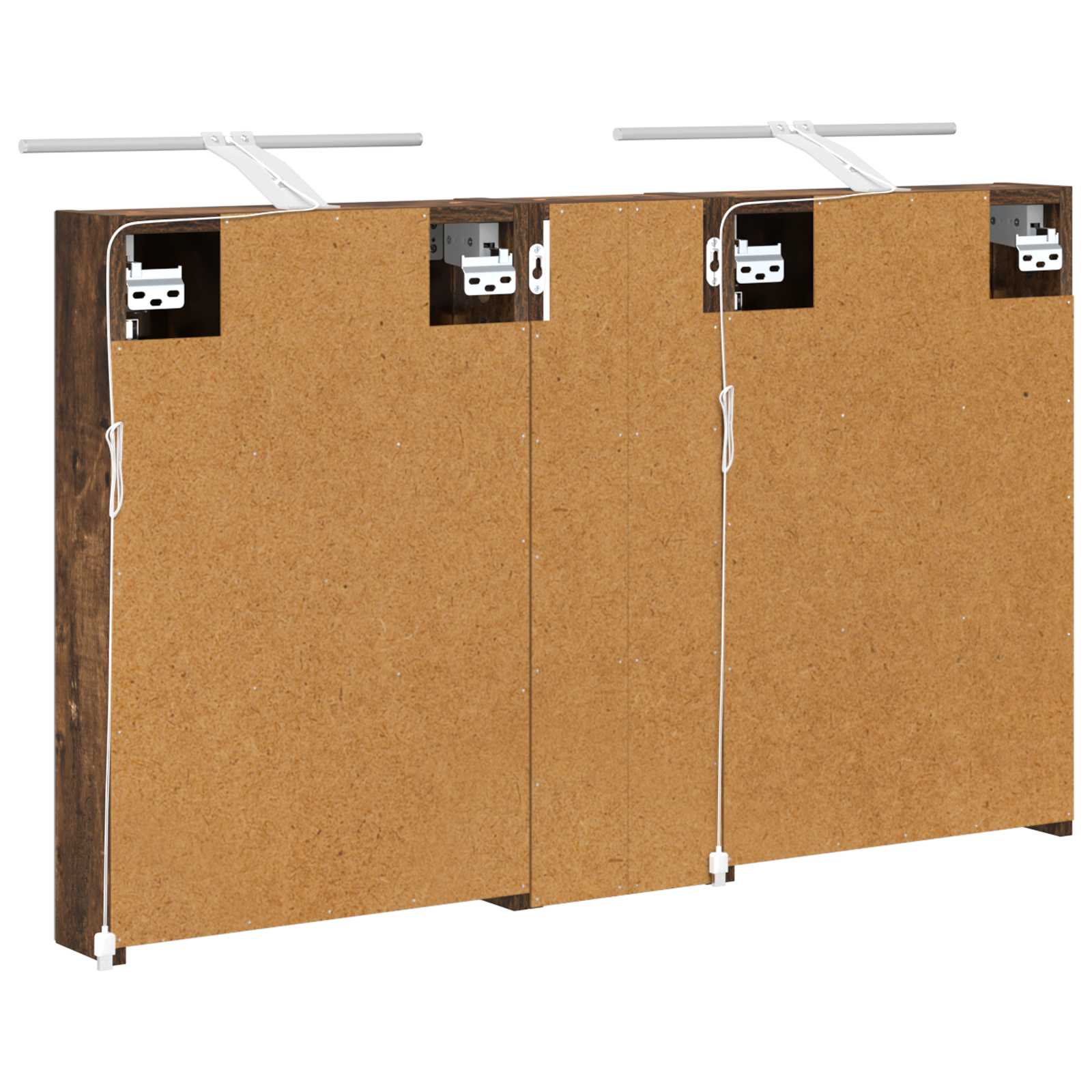 Sada koupelnových skříněk s policí 3 pcs 100 x 10,5 x 60,5 cm - obrázek 9