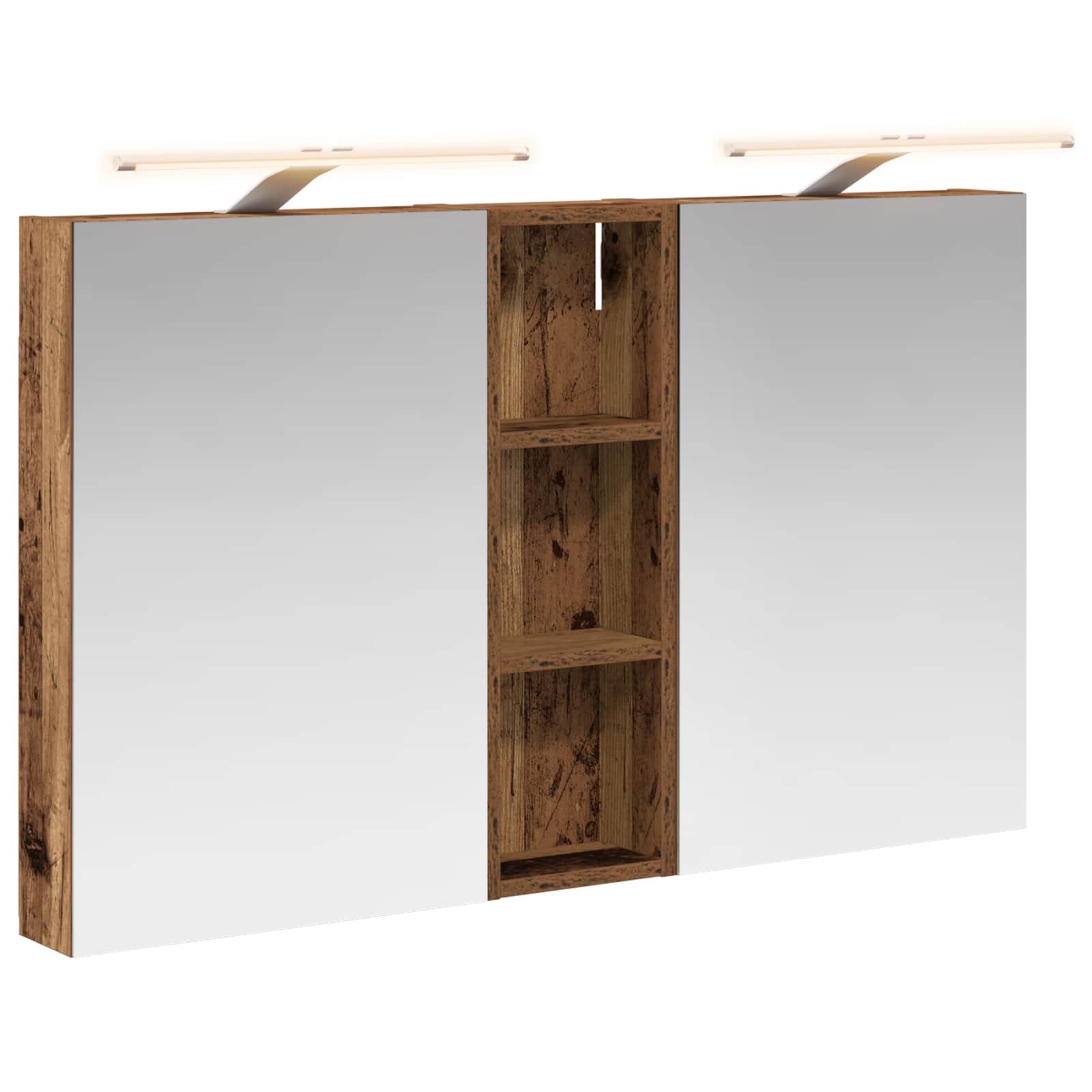 Sada koupelnových skříněk s policí 3 pcs 100 x 10,5 x 60,5 cm - obrázek 2
