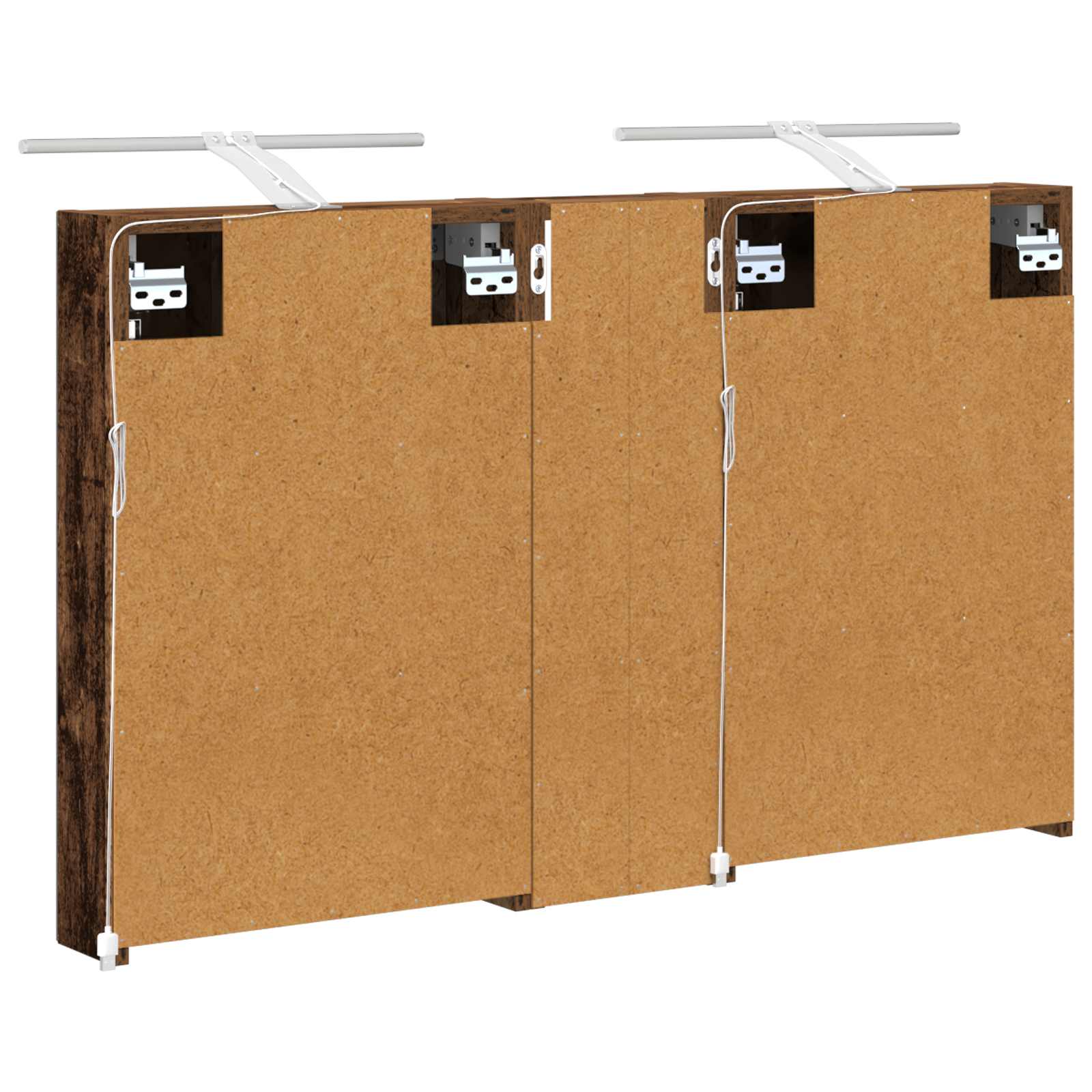 Sada koupelnových skříněk s policí 3 pcs 100 x 10,5 x 60,5 cm - obrázek 9