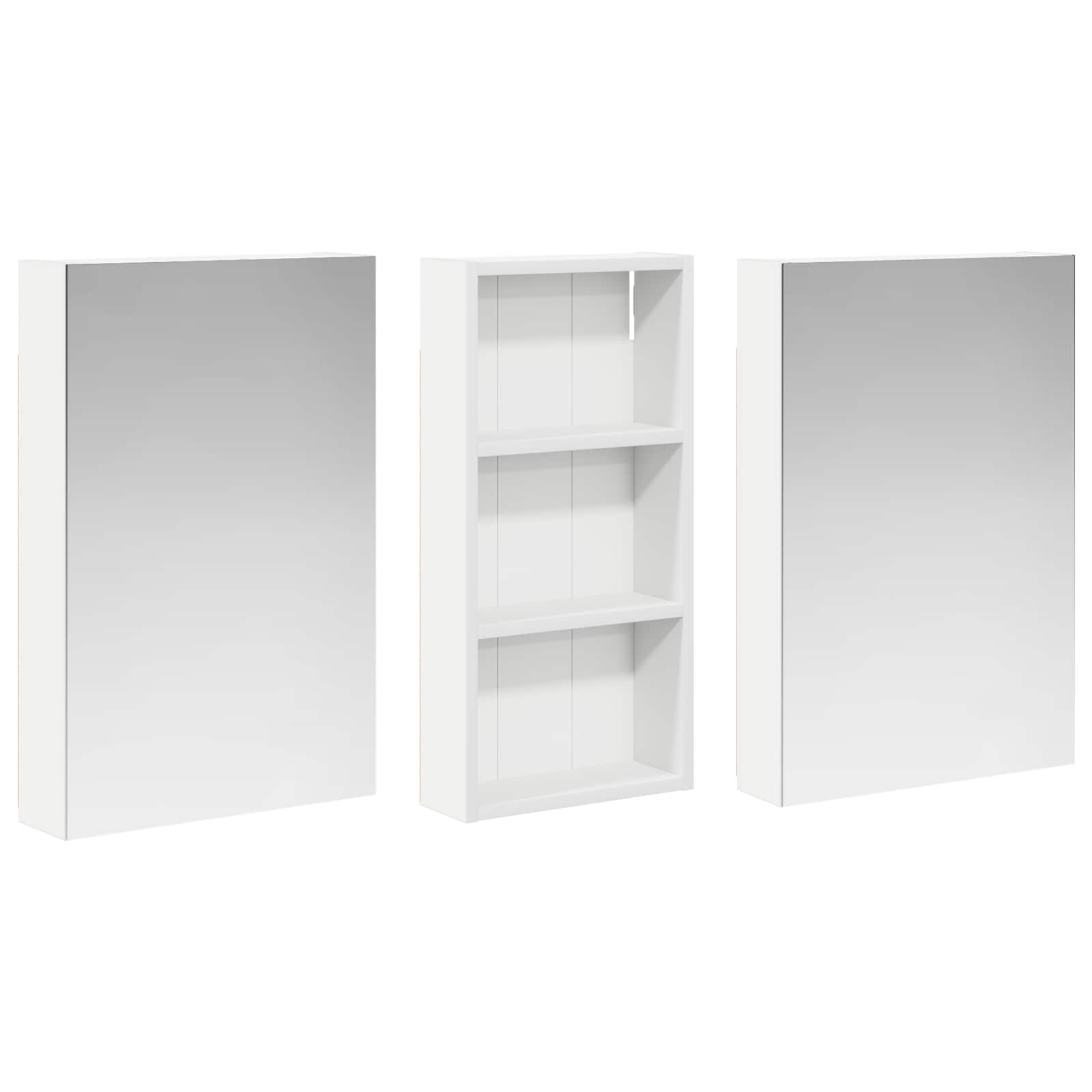 Sada koupelnových skříněk s policí 3 pcs 110 x 10,5 x 60,5 cm - obrázek 5