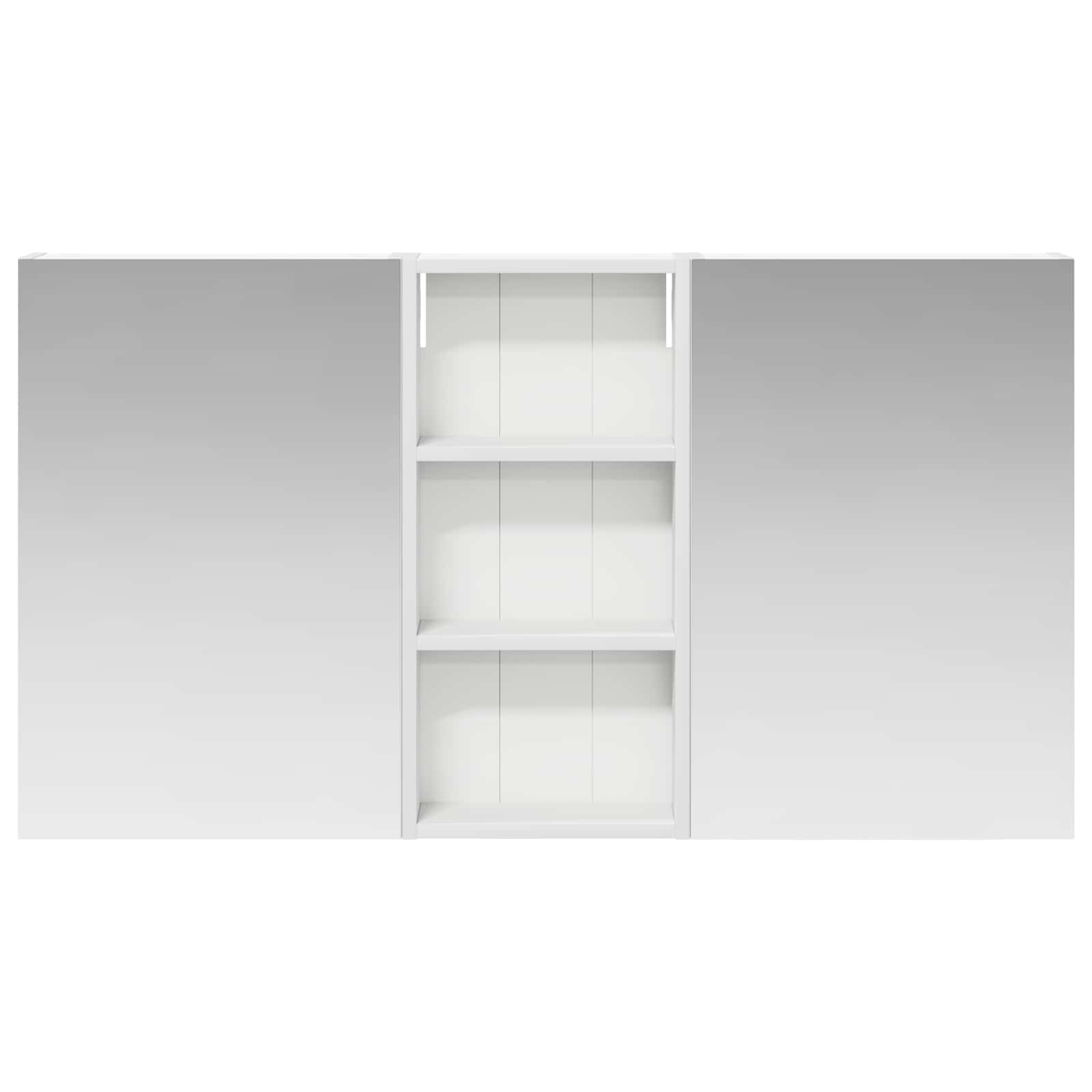 Sada koupelnových skříněk s policí 3 pcs 110 x 10,5 x 60,5 cm - obrázek 6