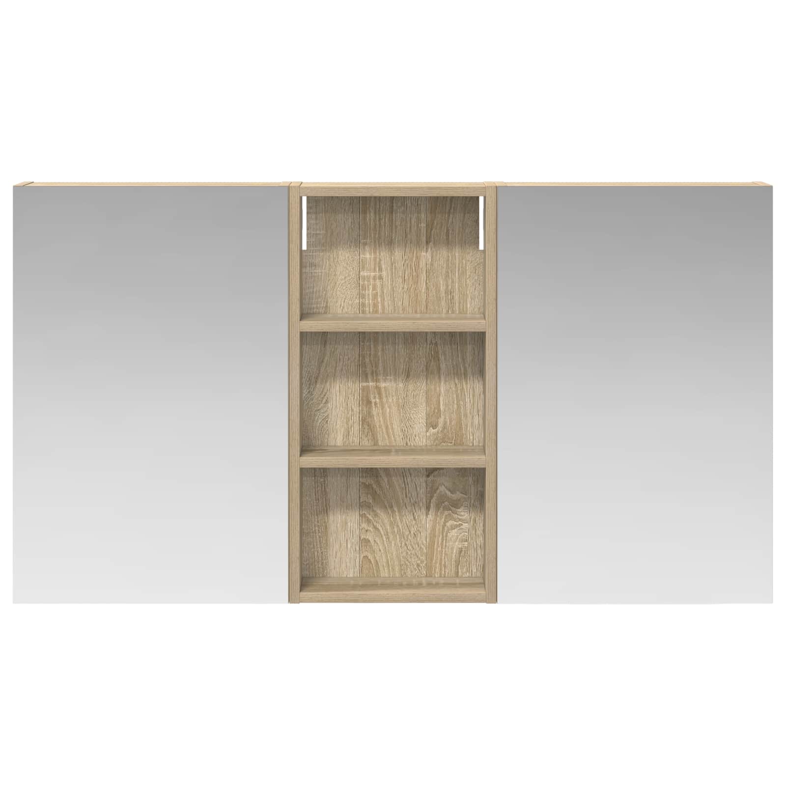 Sada koupelnových skříněk s policí 3 pcs 110 x 10,5 x 60,5 cm - obrázek 5