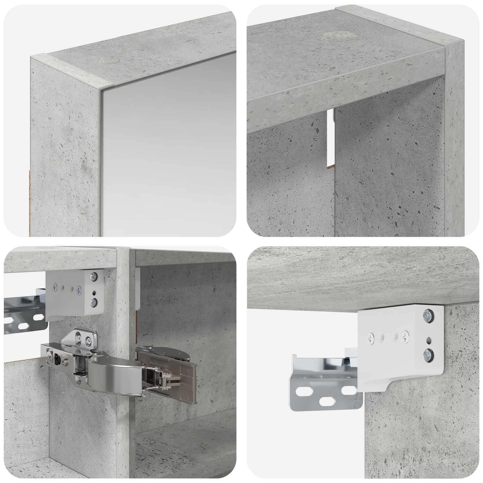 Sada koupelnových skříněk s policí 3 pcs 110 x 10,5 x 60,5 cm - obrázek 10