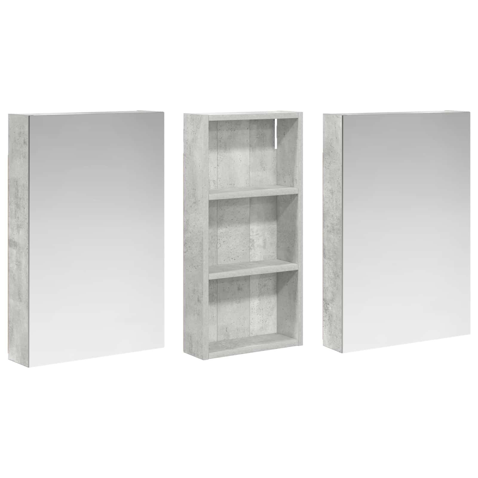 Sada koupelnových skříněk s policí 3 pcs 110 x 10,5 x 60,5 cm - obrázek 5