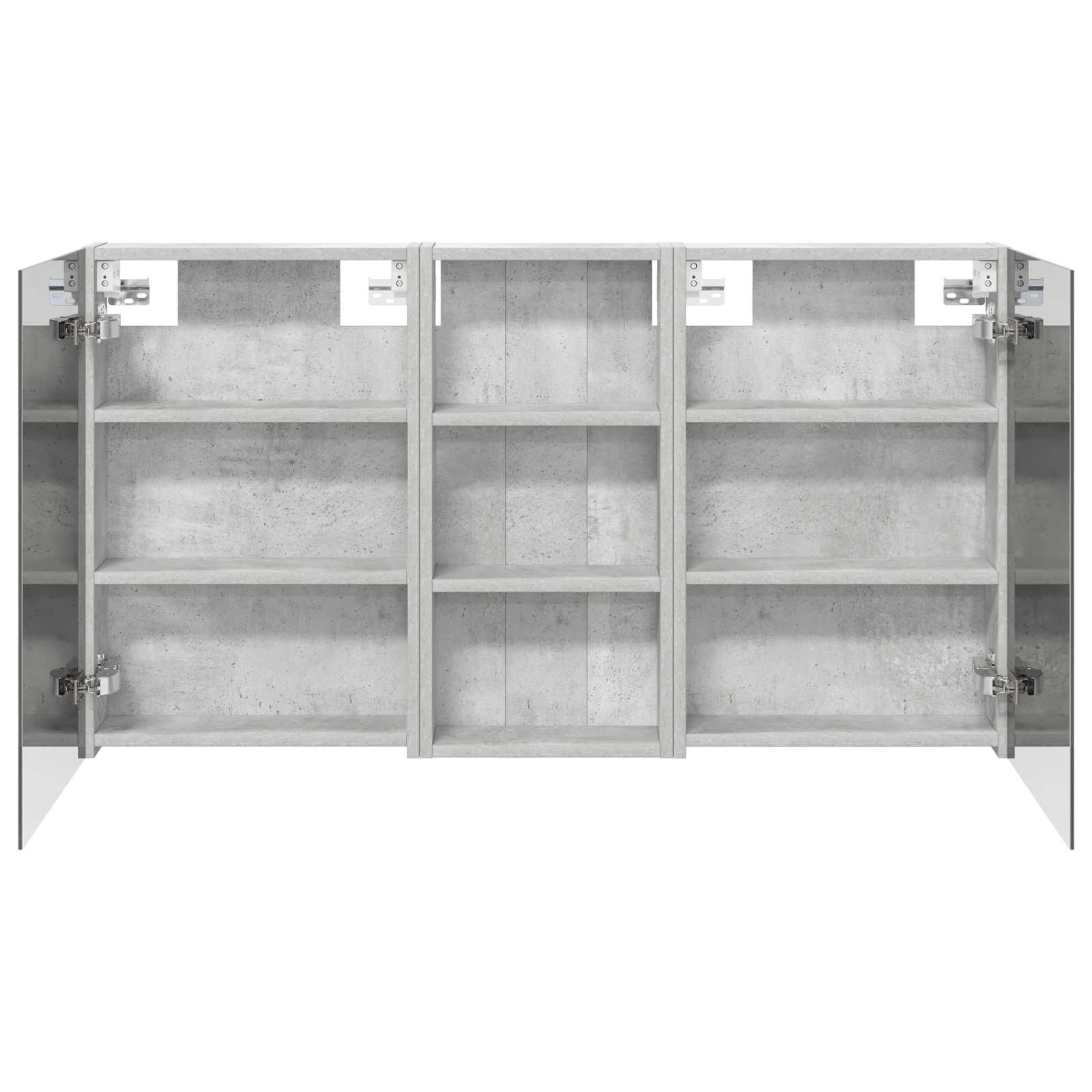 Sada koupelnových skříněk s policí 3 pcs 110 x 10,5 x 60,5 cm - obrázek 7