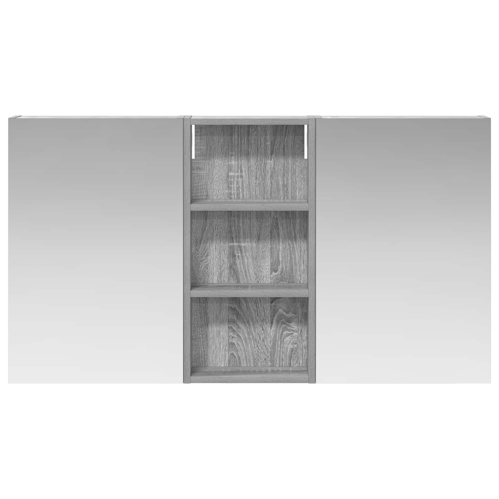 Sada koupelnových skříněk s policí 3 pcs 110 x 10,5 x 60,5 cm - obrázek 6