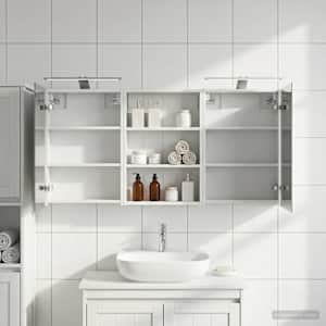 Komplet omaric za kopalnico s polico 3 pcs 120 x 10,5 x 60,5 cm