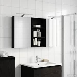 Komplet omaric za kopalnico s polico 3 pcs 120 x 10,5 x 60,5 cm