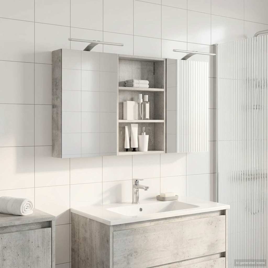 Vannitoa kapikomplekt 3 pcs 120 x 10,5 x 60,5 cm Tehispuit