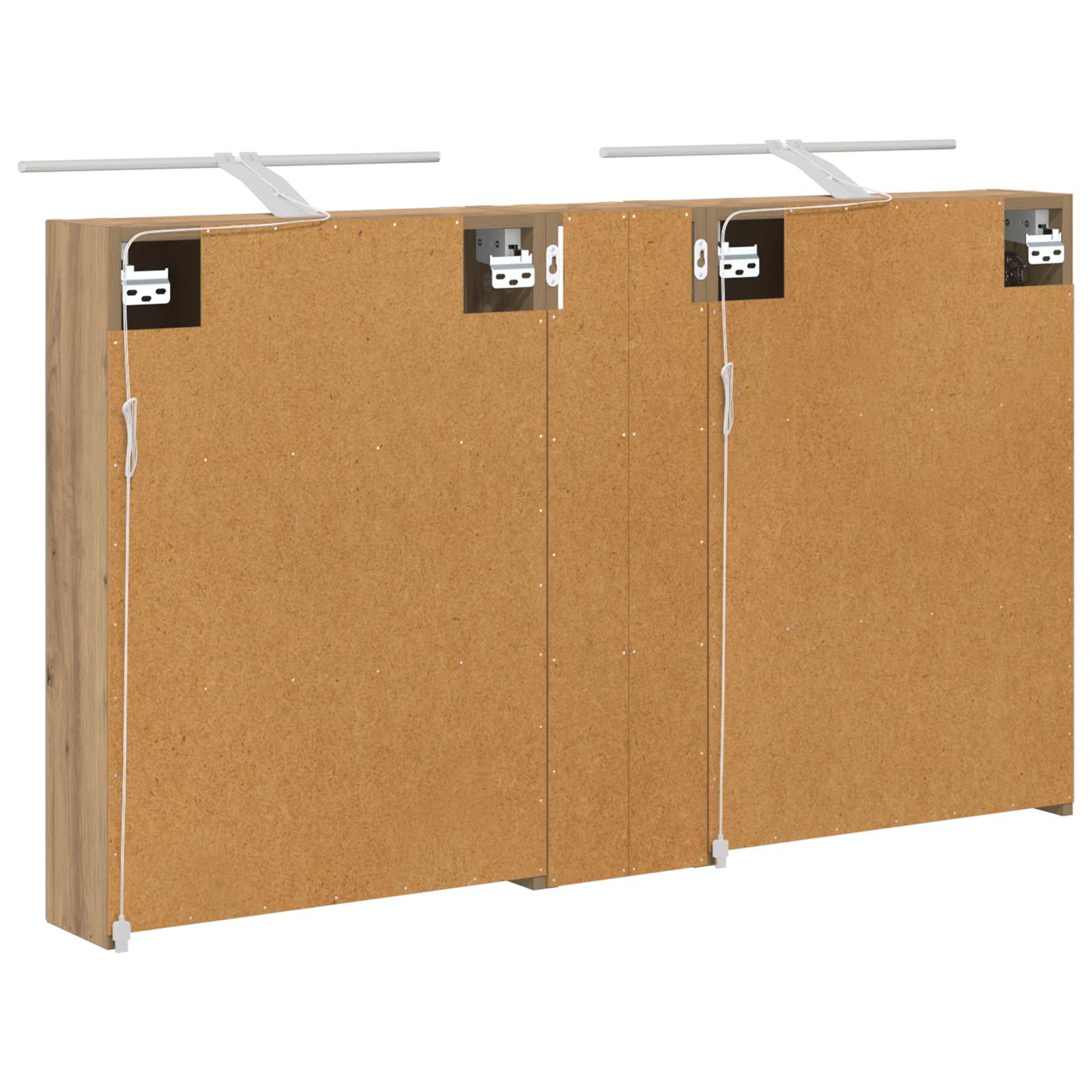 Sada koupelnových skříněk s policí 3 pcs 120 x 14,5 x 70 cm - obrázek 9