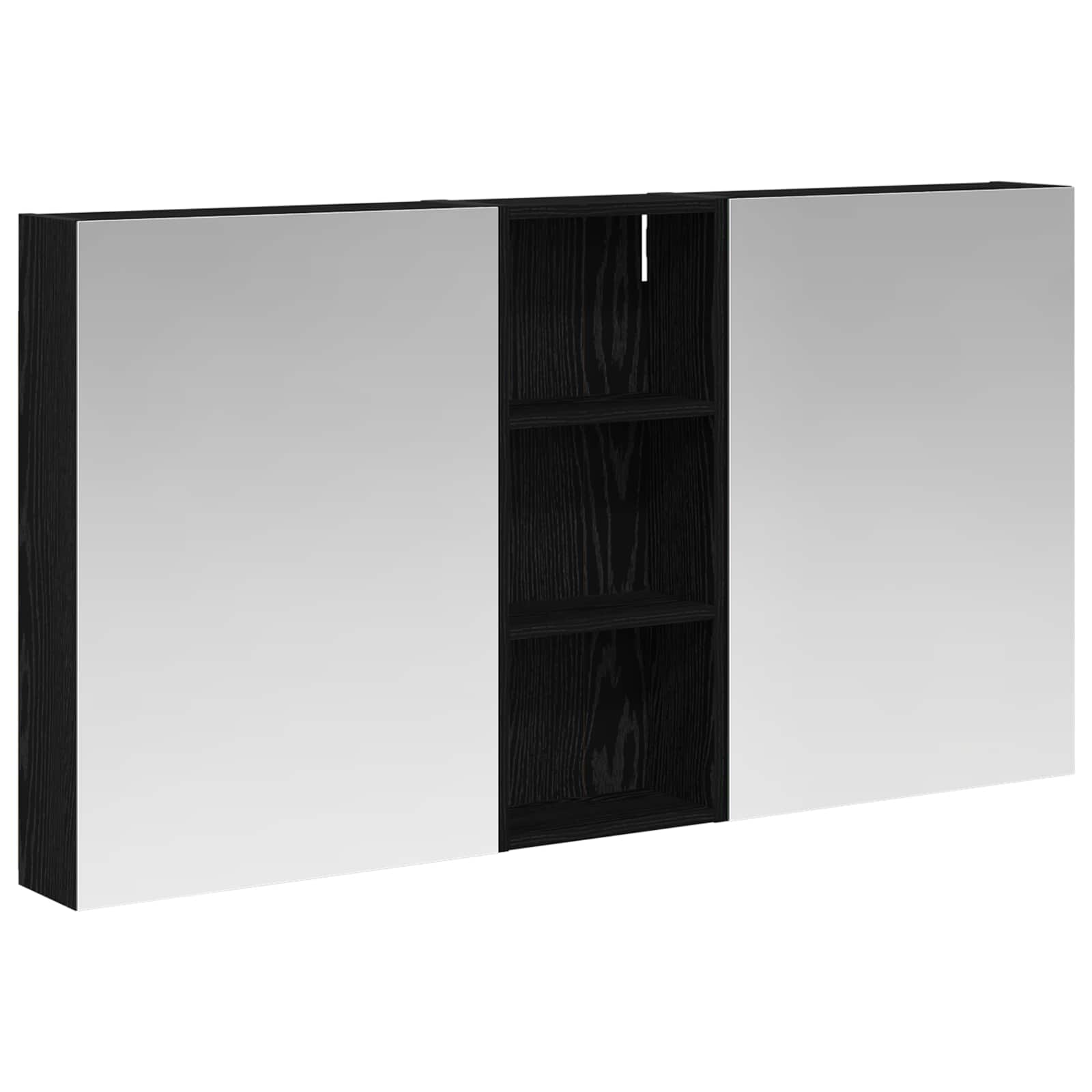 Sada koupelnových skříněk s policí 3 pcs 130 x 14,5 x 70 cm