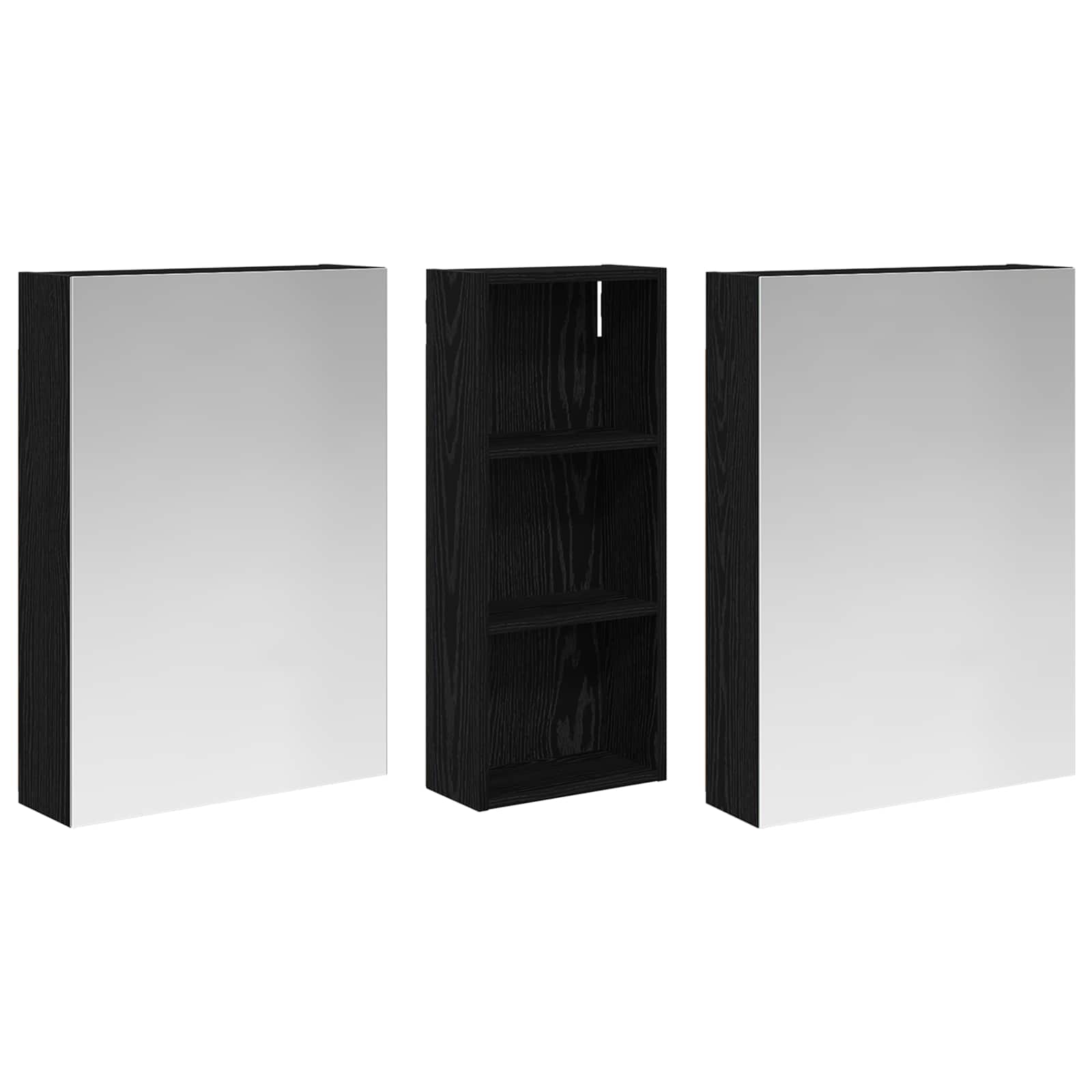Sada koupelnových skříněk s policí 3 pcs 130 x 14,5 x 70 cm - obrázek 3