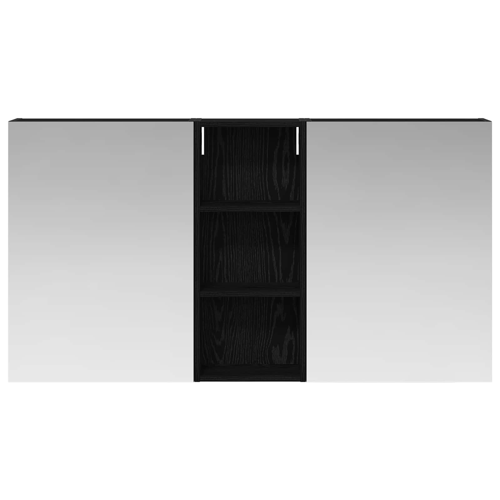 Sada koupelnových skříněk s policí 3 pcs 130 x 14,5 x 70 cm - obrázek 4