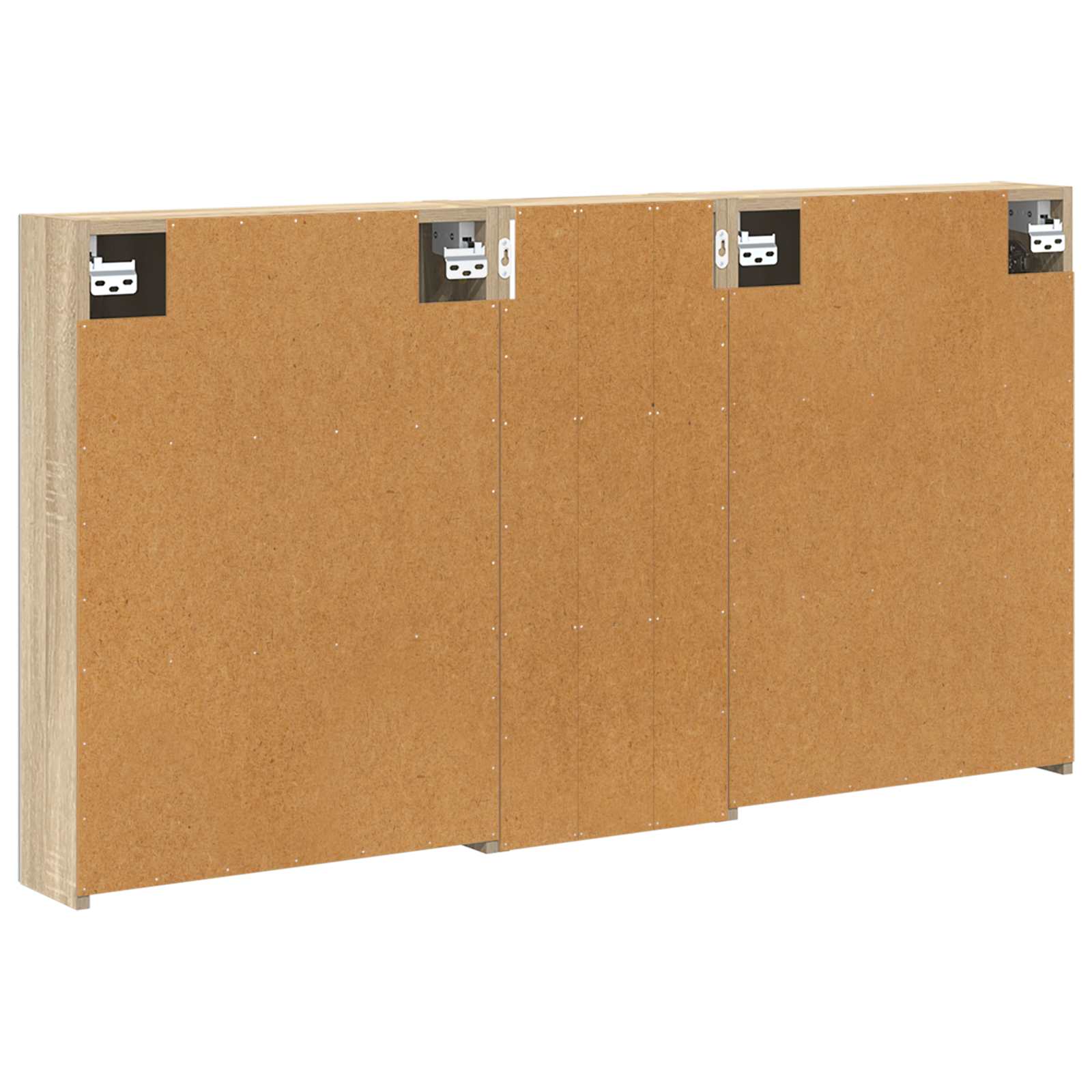Sada koupelnových skříněk s policí 3 pcs 130 x 14,5 x 70 cm - obrázek 7