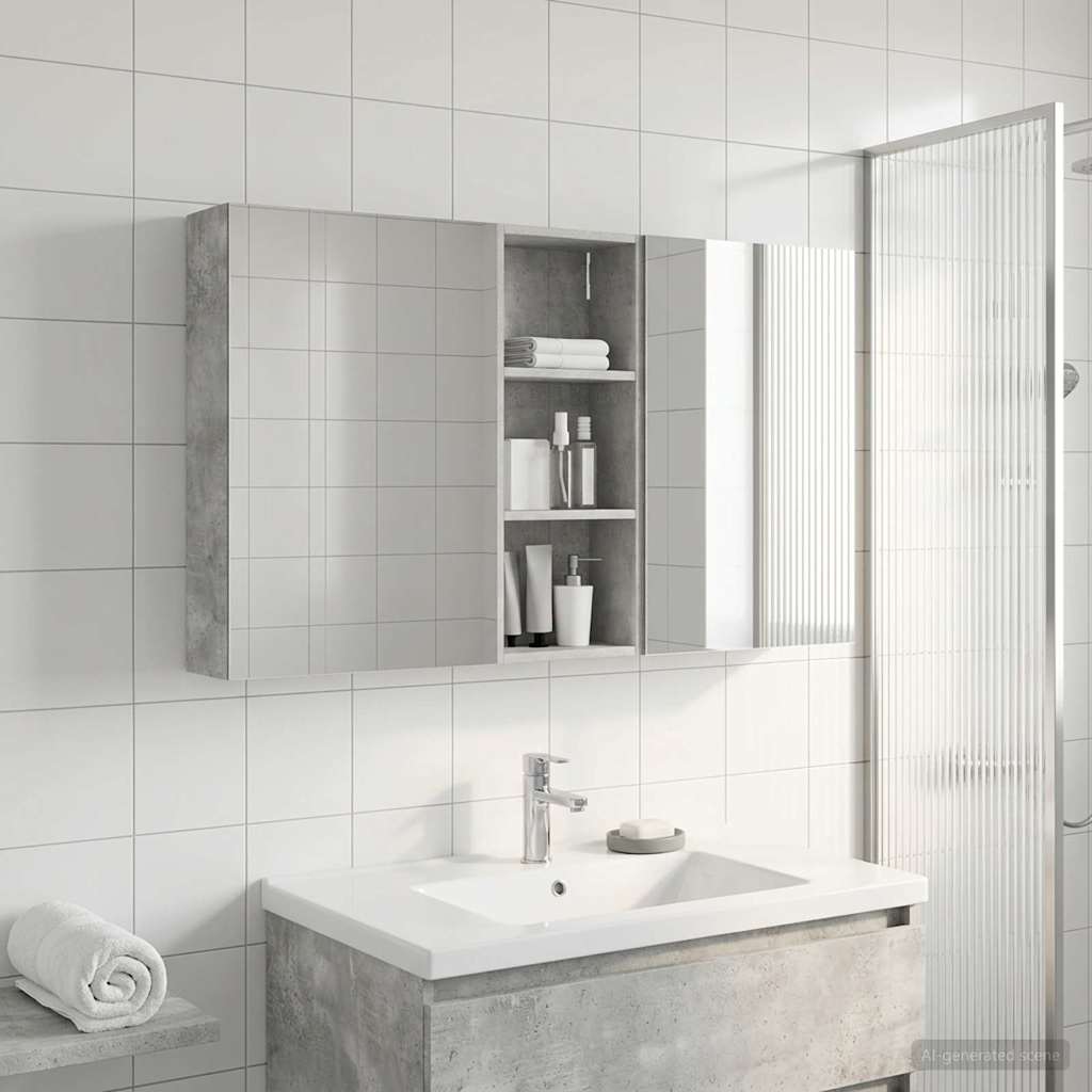 Sada koupelnových skříněk s policí 3 pcs 130 x 14,5 x 70 cm3403763