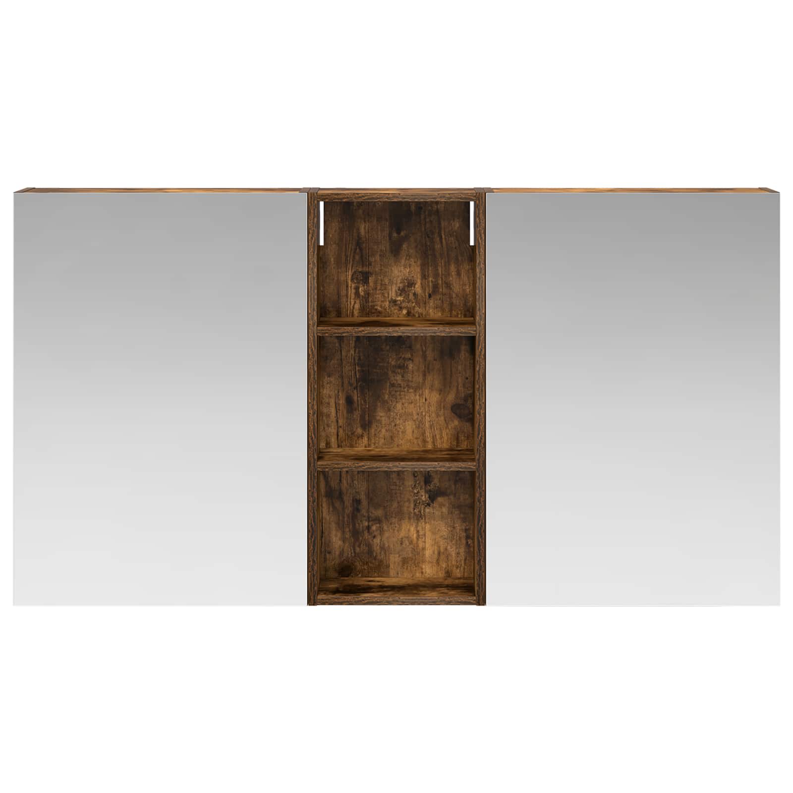 Sada koupelnových skříněk s policí 3 pcs 130 x 14,5 x 70 cm - obrázek 4