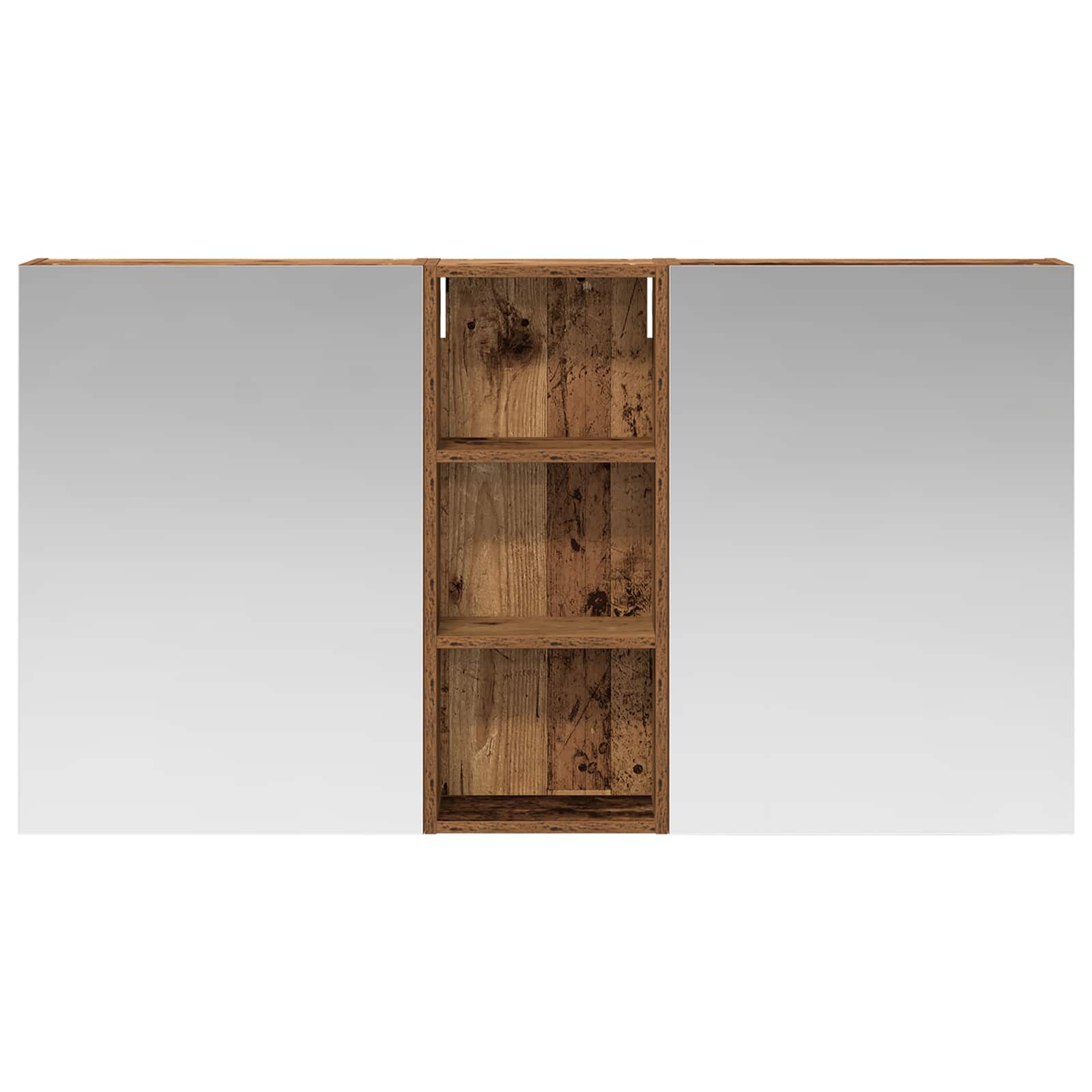 Sada koupelnových skříněk s policí 3 pcs 130 x 14,5 x 70 cm - obrázek 4