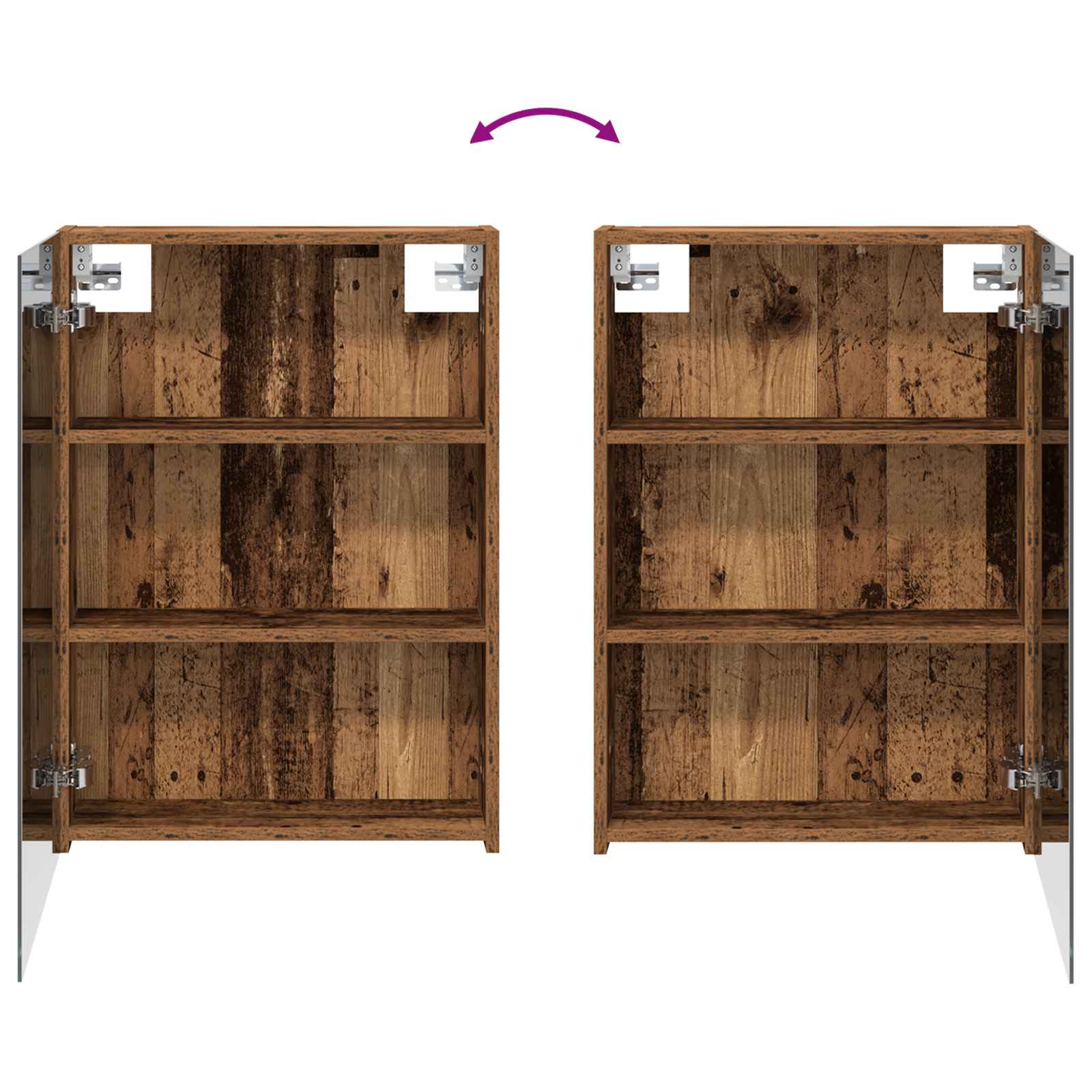 Sada koupelnových skříněk s policí 3 pcs 130 x 14,5 x 70 cm - obrázek 9