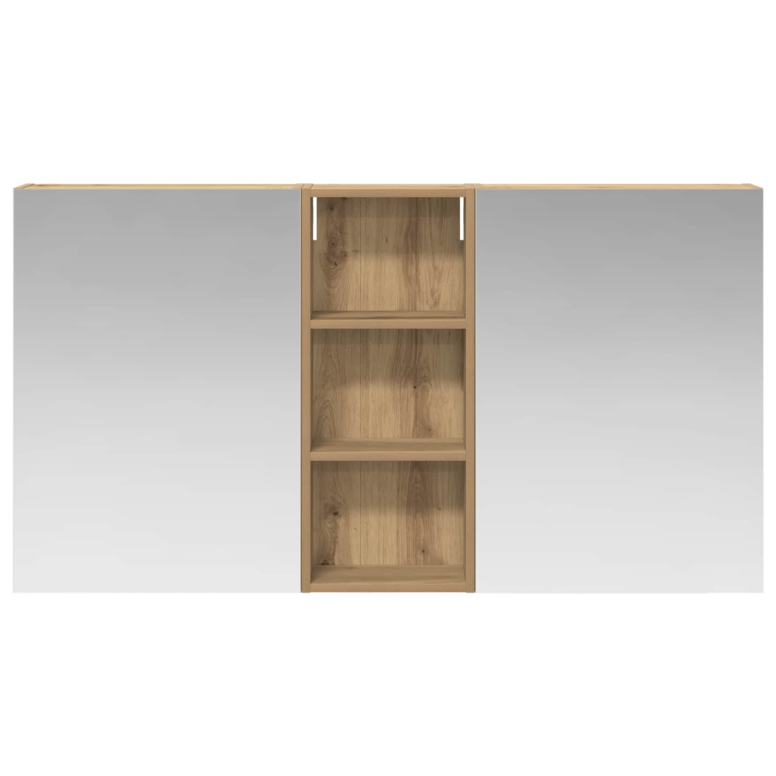 Sada koupelnových skříněk s policí 3 pcs 130 x 14,5 x 70 cm - obrázek 4