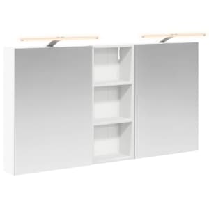 Sada koupelnových skříněk s policí 3 pcs 130 x 14,5 x 70 cm