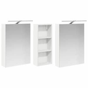 Sada koupelnových skříněk s policí 3 pcs 130 x 14,5 x 70 cm - obrázek 3