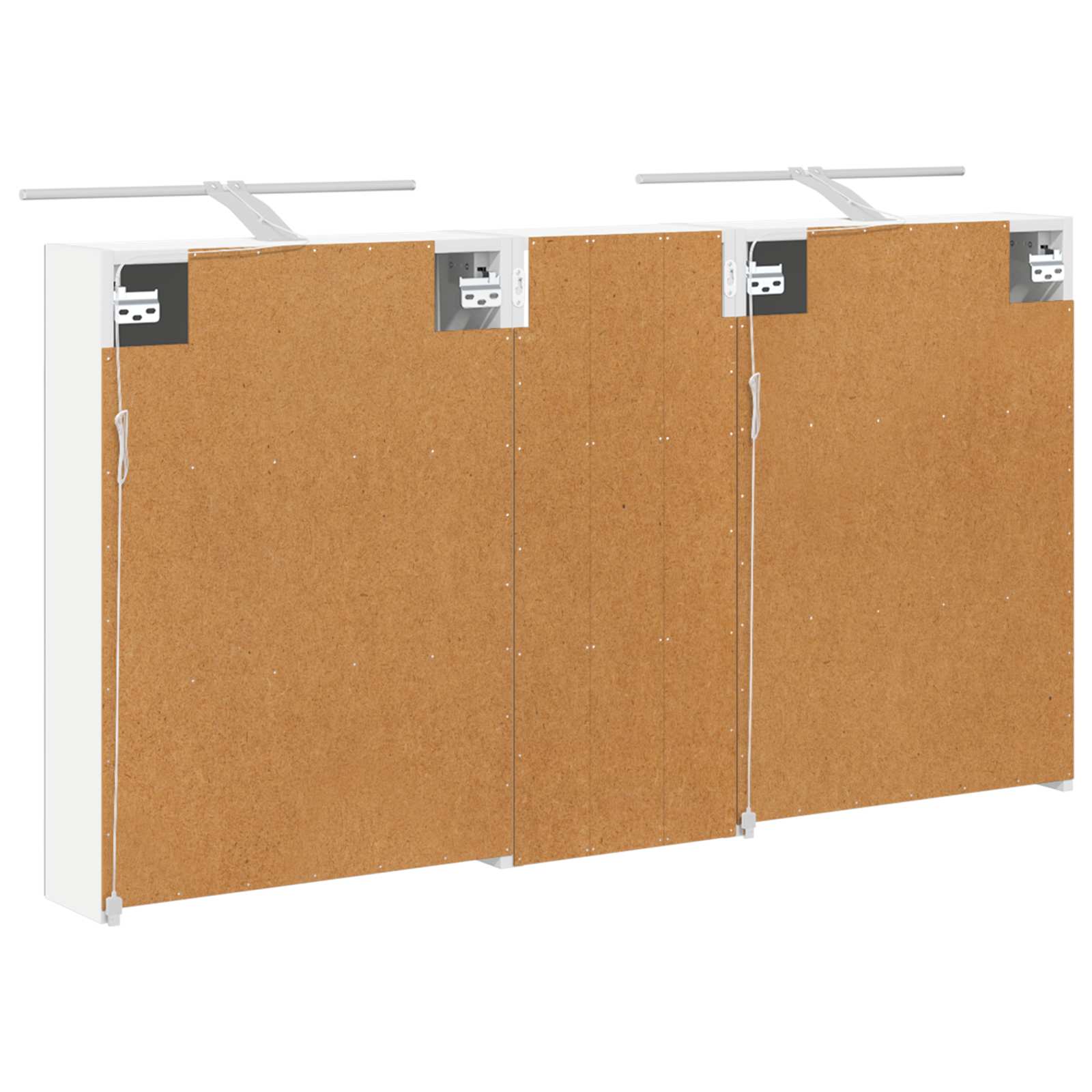 Sada koupelnových skříněk s policí 3 pcs 130 x 14,5 x 70 cm - obrázek 7