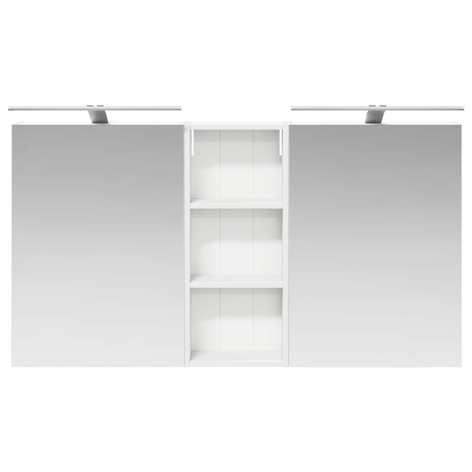 Sada koupelnových skříněk s policí 3 pcs 130 x 14,5 x 70 cm - obrázek 4