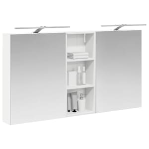 Sada koupelnových skříněk s policí 3 pcs 130 x 14,5 x 70 cm - obrázek 2