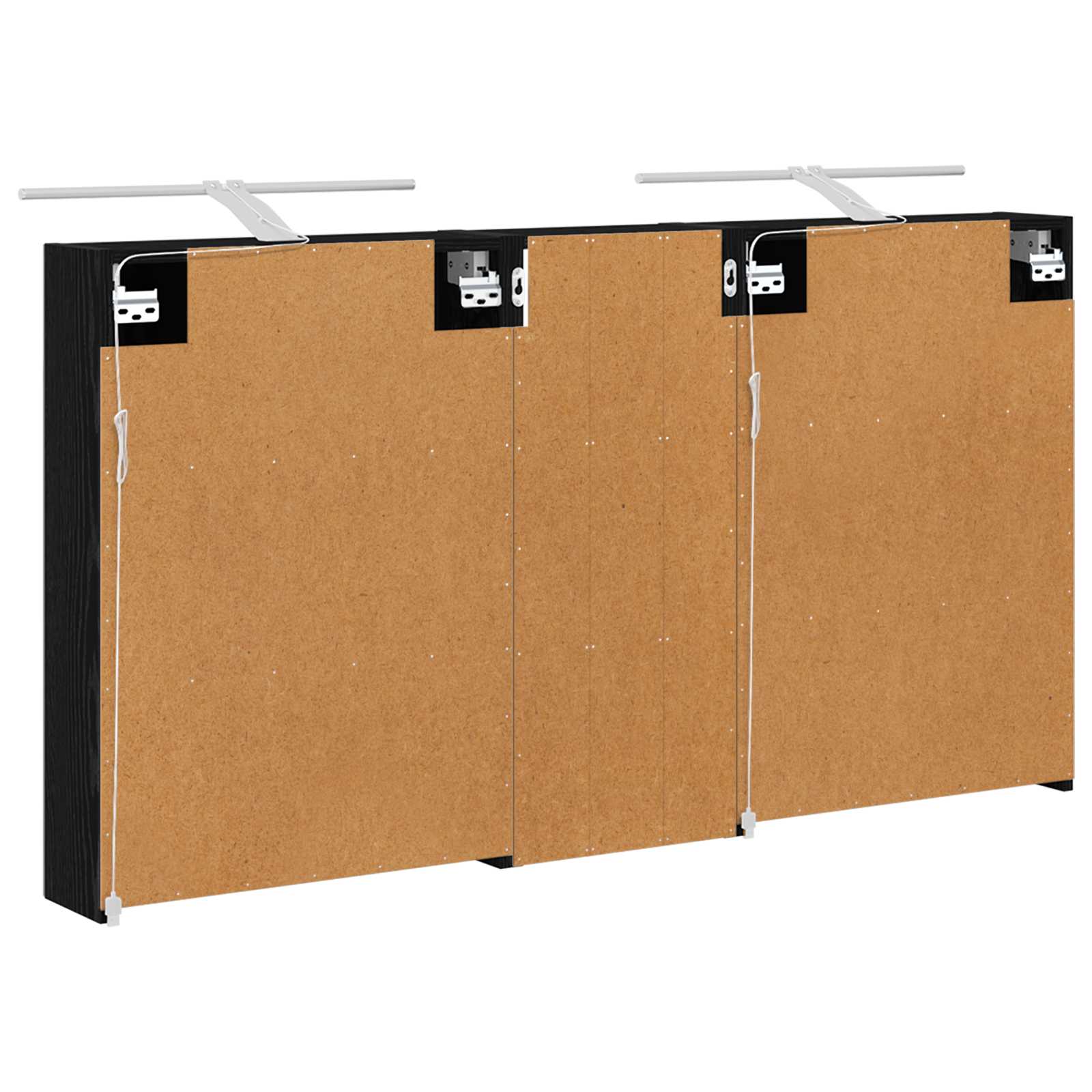 Sada koupelnových skříněk s policí 3 pcs 130 x 14,5 x 70 cm - obrázek 7