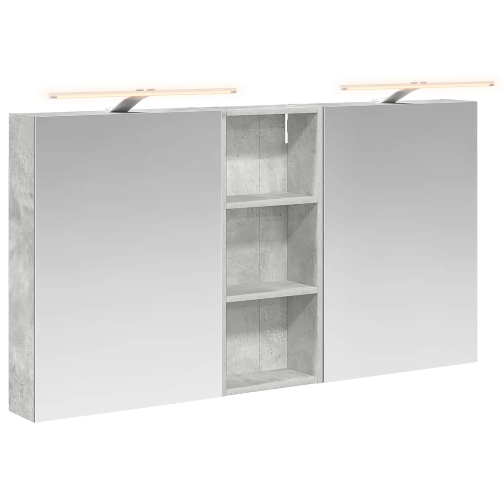 Sada koupelnových skříněk s policí 3 pcs 130 x 14,5 x 70 cm