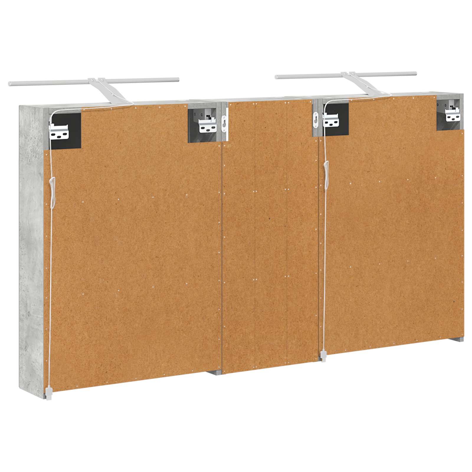 Sada koupelnových skříněk s policí 3 pcs 130 x 14,5 x 70 cm - obrázek 7