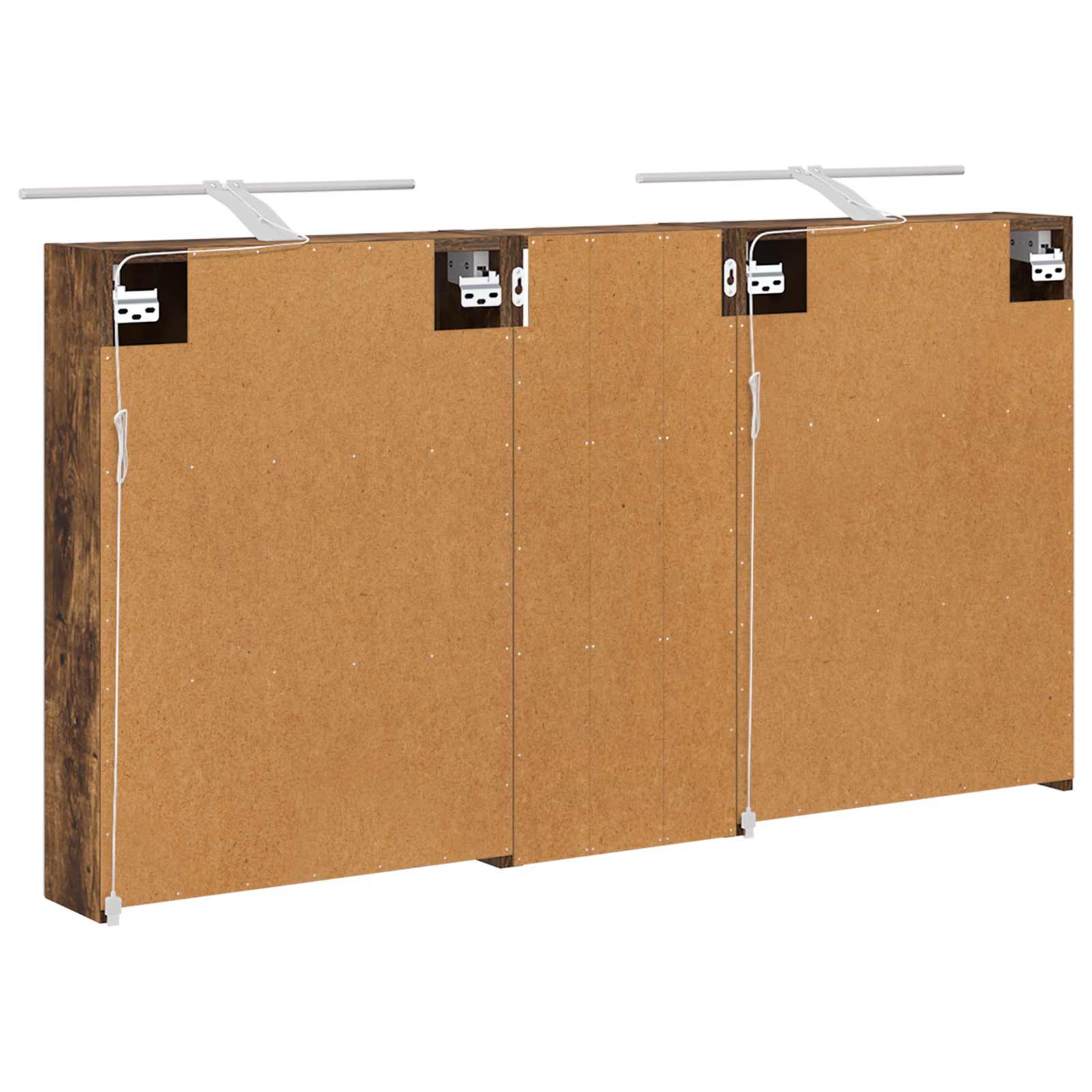 Sada koupelnových skříněk s policí 3 pcs 130 x 14,5 x 70 cm - obrázek 7