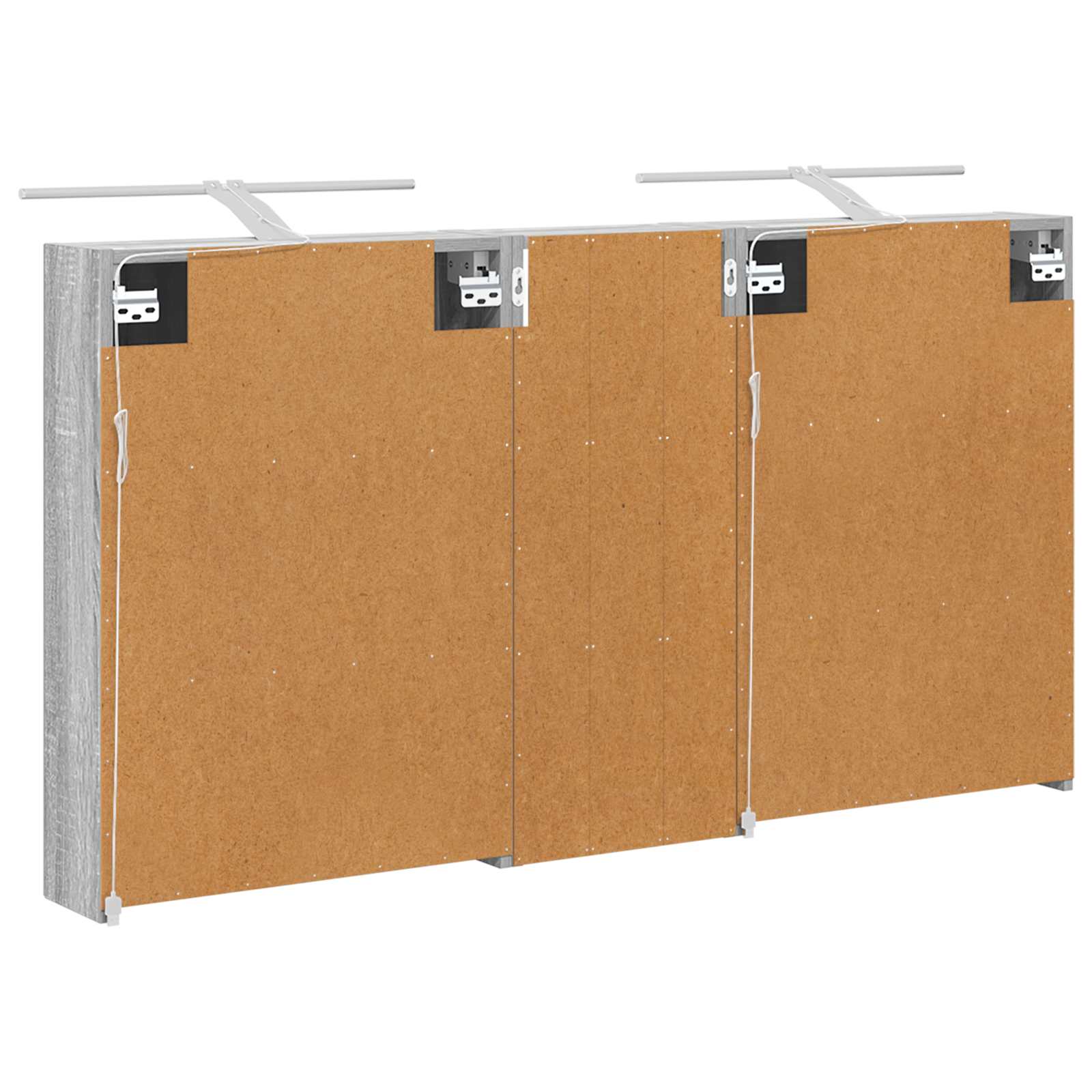 Sada koupelnových skříněk s policí 3 pcs 130 x 14,5 x 70 cm - obrázek 7