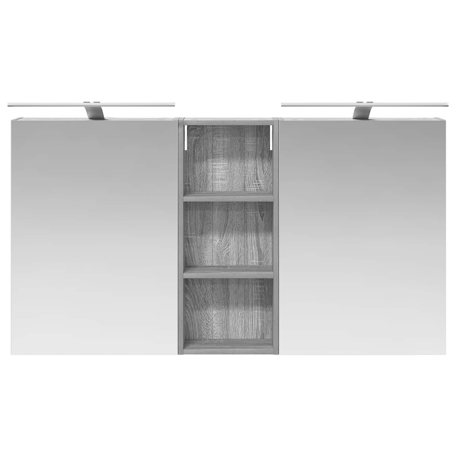 Sada koupelnových skříněk s policí 3 pcs 130 x 14,5 x 70 cm - obrázek 4