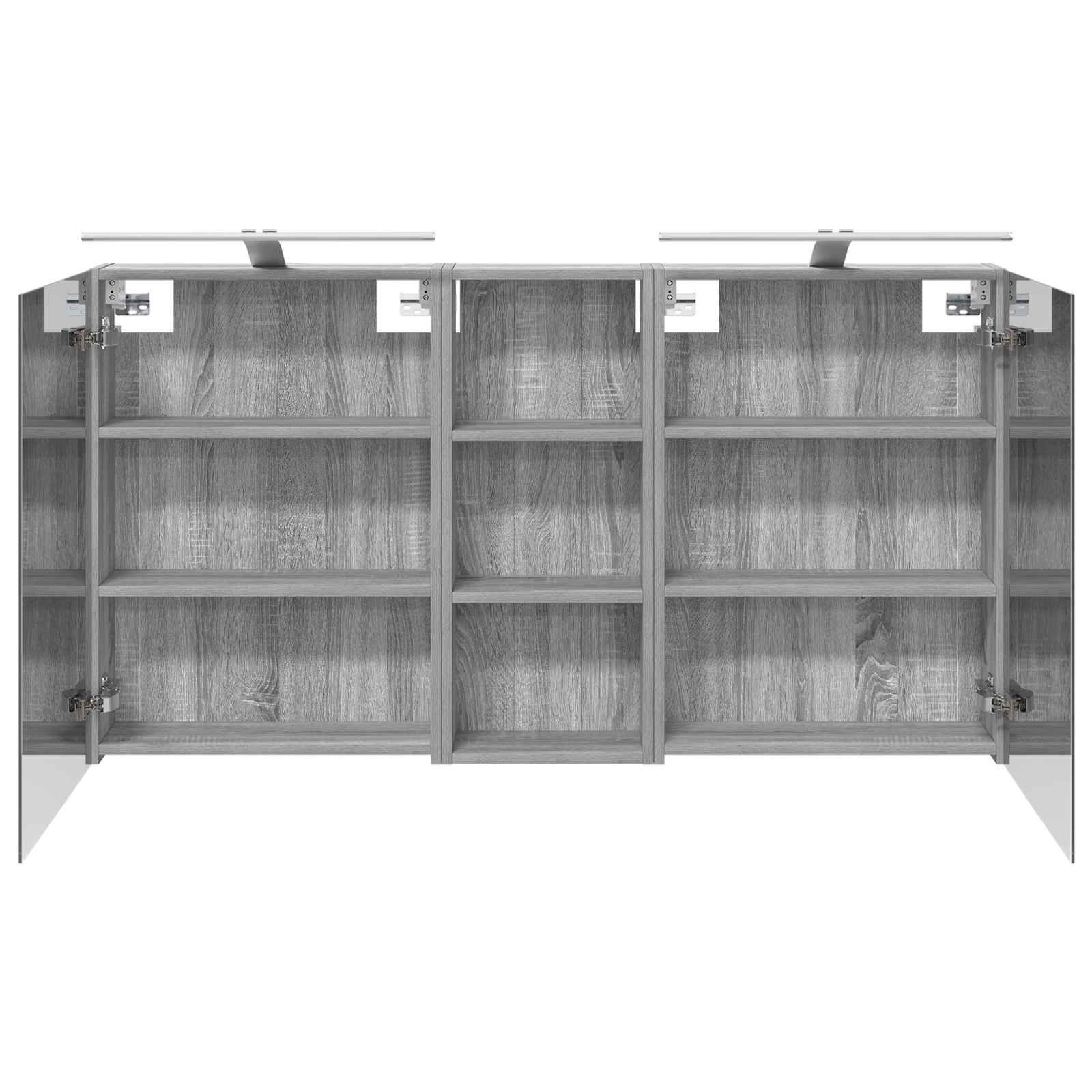 Sada koupelnových skříněk s policí 3 pcs 130 x 14,5 x 70 cm - obrázek 5