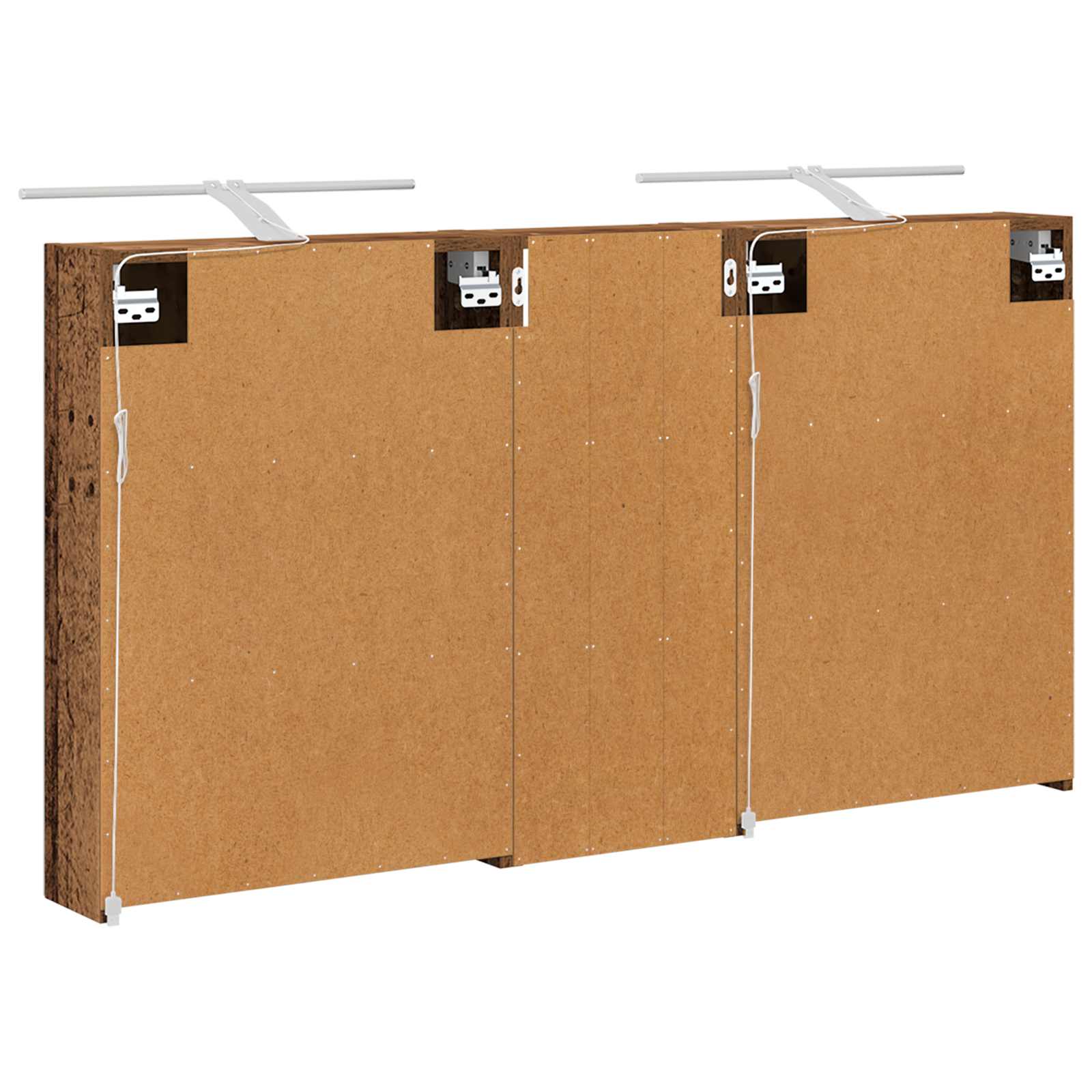 Sada koupelnových skříněk s policí 3 pcs 130 x 14,5 x 70 cm - obrázek 7