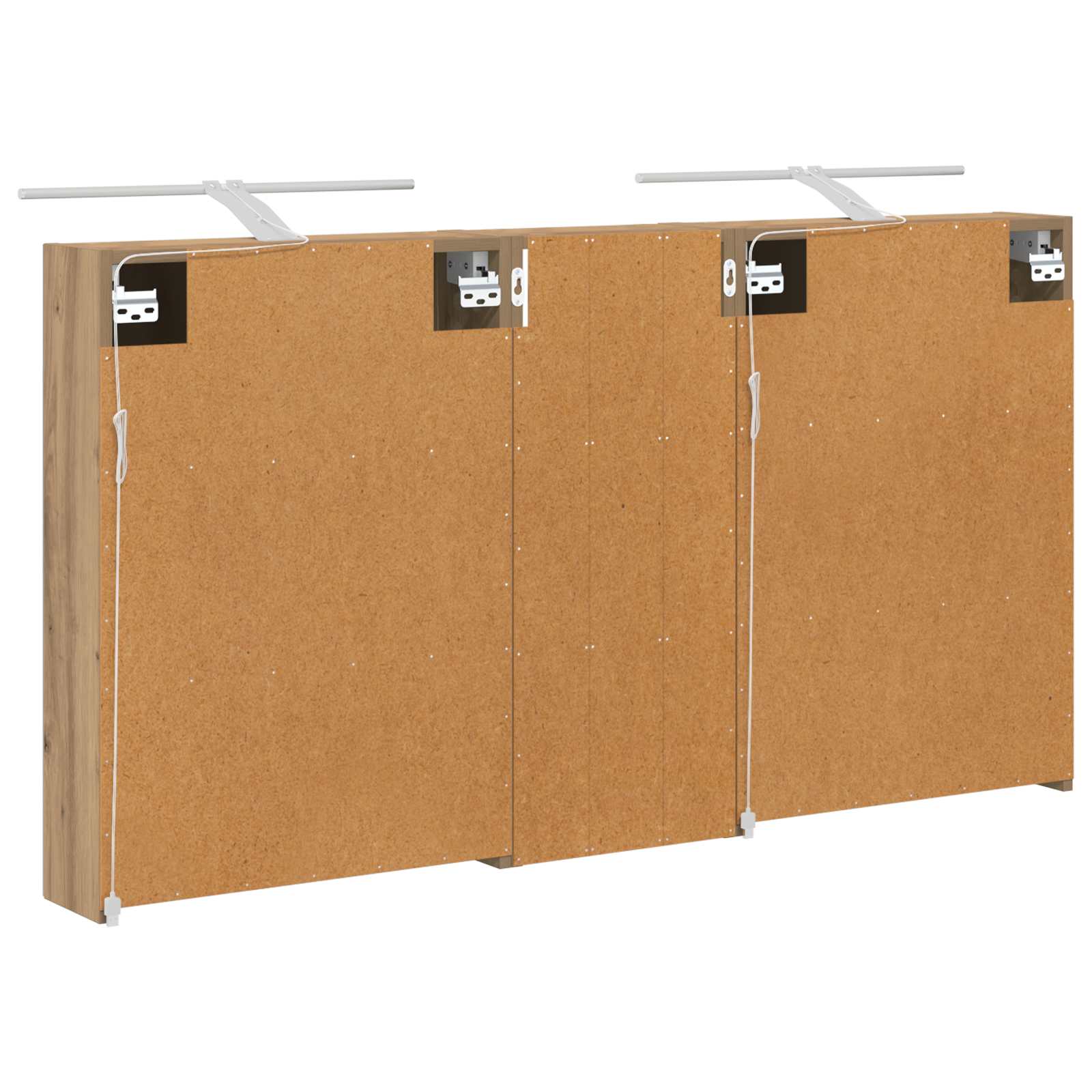 Sada koupelnových skříněk s policí 3 pcs 130 x 14,5 x 70 cm - obrázek 7