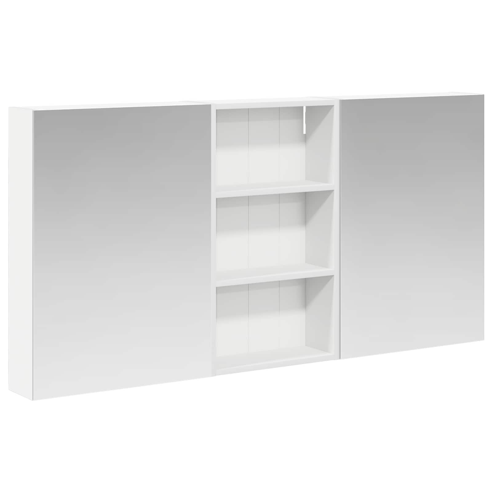 Sada koupelnových skříněk s policí 3 pcs 140 x 14,5 x 70 cm