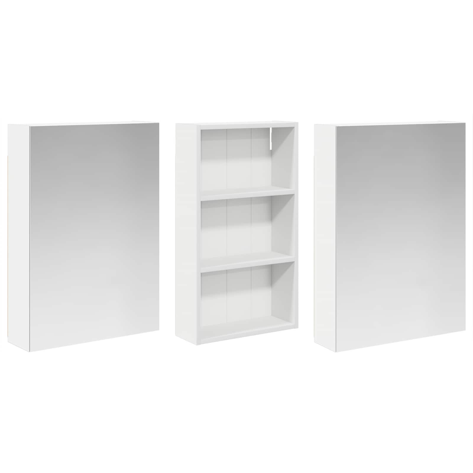 Sada koupelnových skříněk s policí 3 pcs 140 x 14,5 x 70 cm - obrázek 3