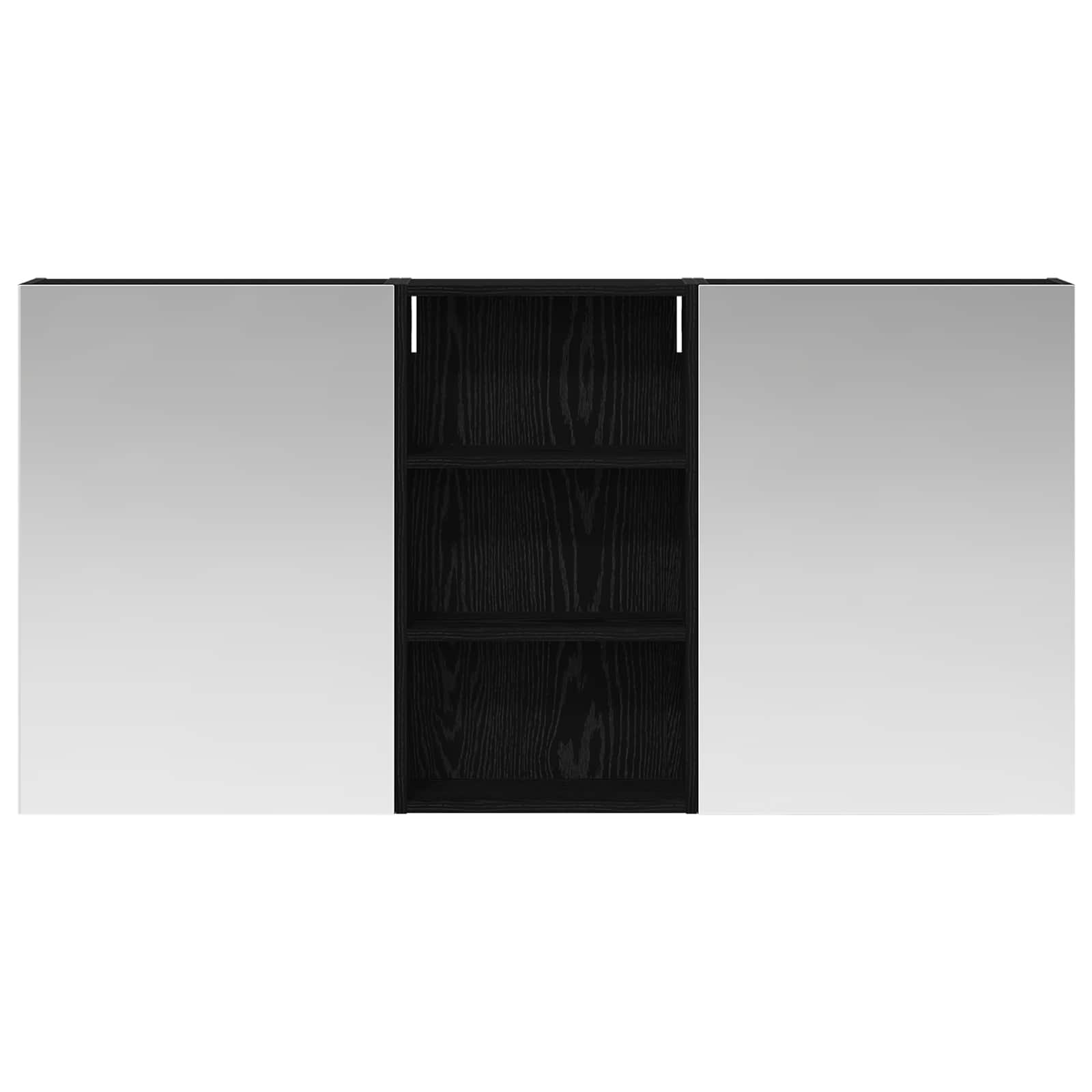Sada koupelnových skříněk s policí 3 pcs 140 x 14,5 x 70 cm - obrázek 4