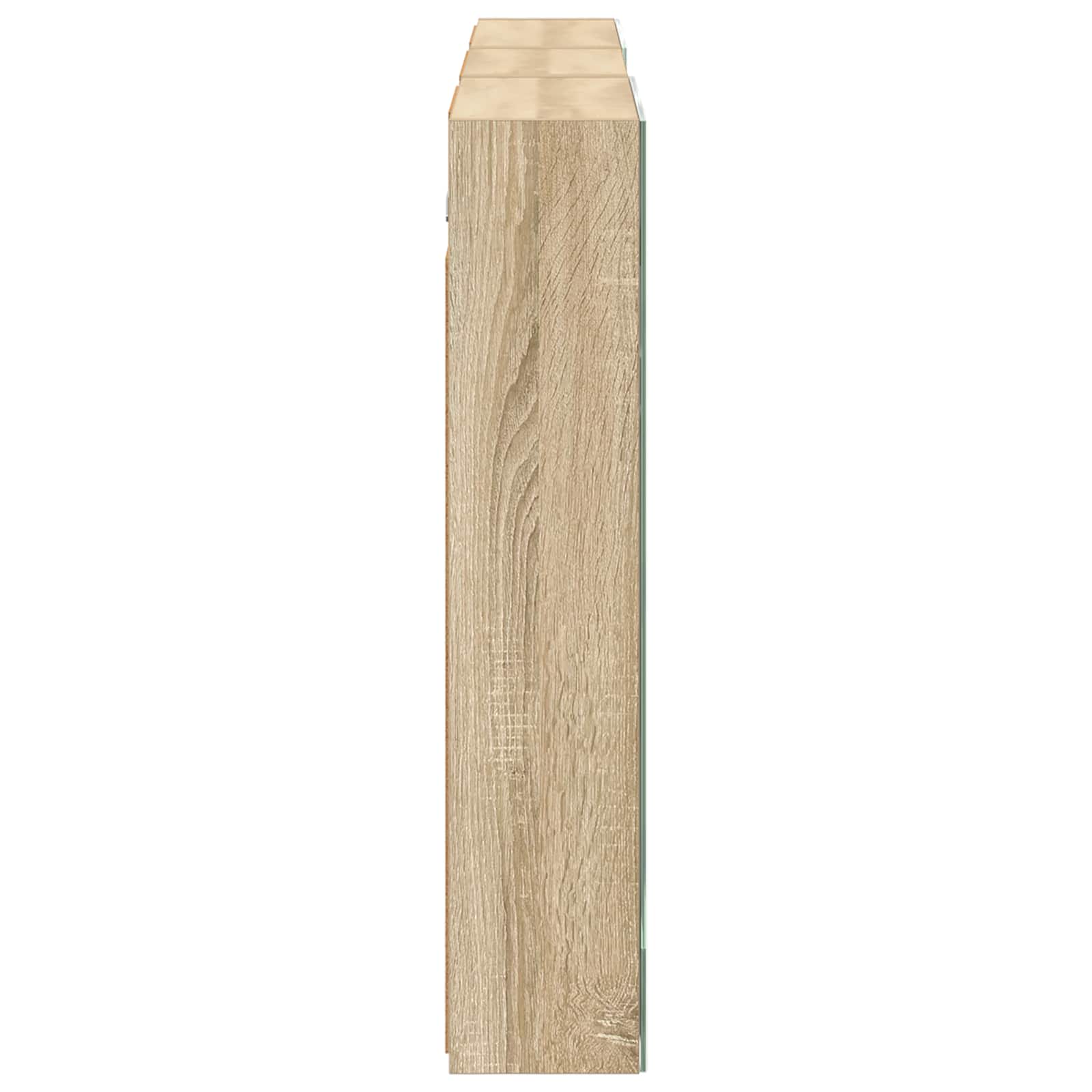 Badkamerkastenset 3 pcs 140 x 14,5 x 70 cm Bewerkt hout - Afbeelding 8