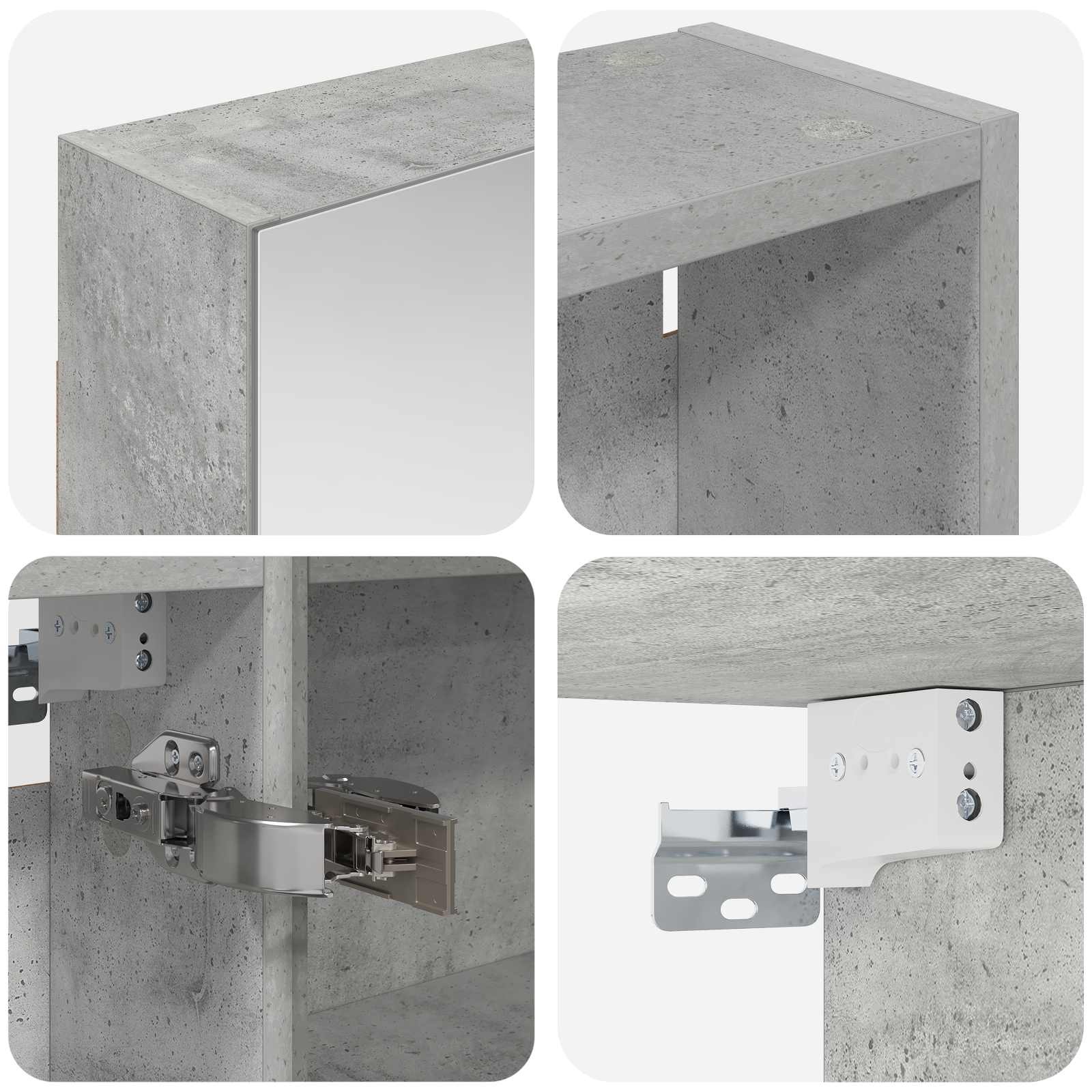Sada koupelnových skříněk s policí 3 pcs 140 x 14,5 x 70 cm - obrázek 8