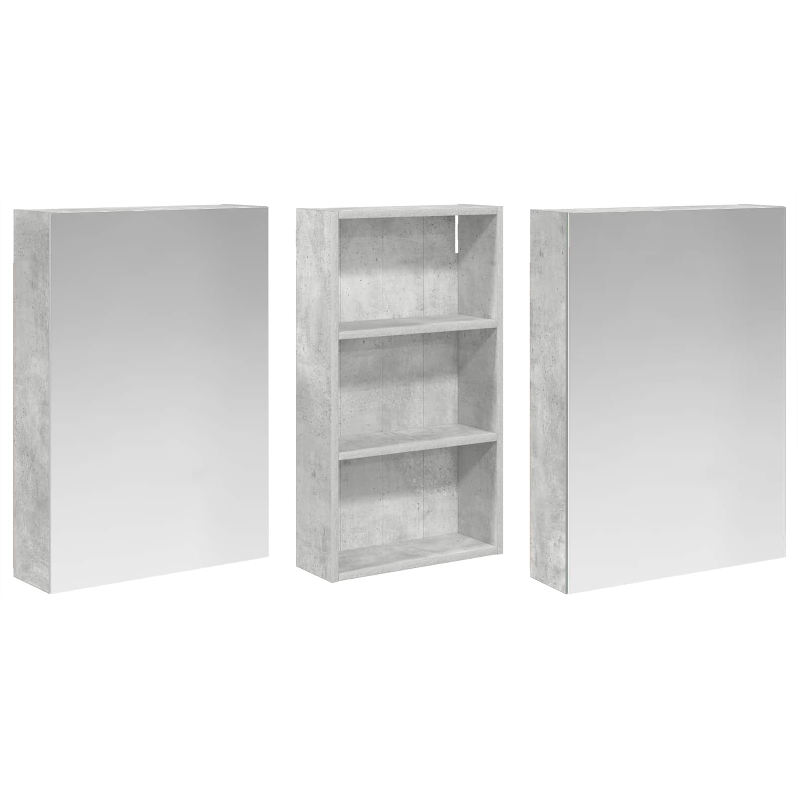 Sada koupelnových skříněk s policí 3 pcs 140 x 14,5 x 70 cm - obrázek 3