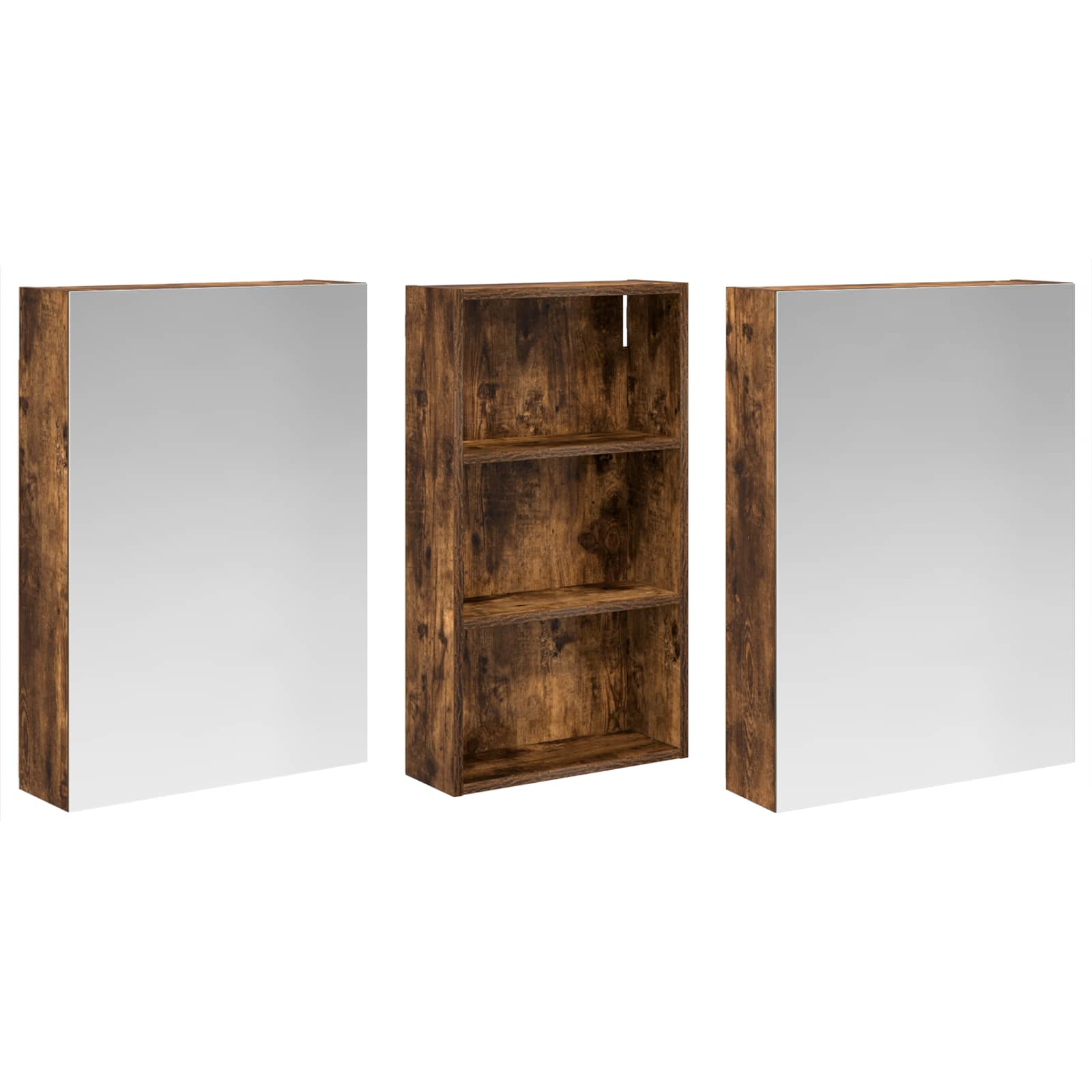 Sada koupelnových skříněk s policí 3 pcs 140 x 14,5 x 70 cm - obrázek 3