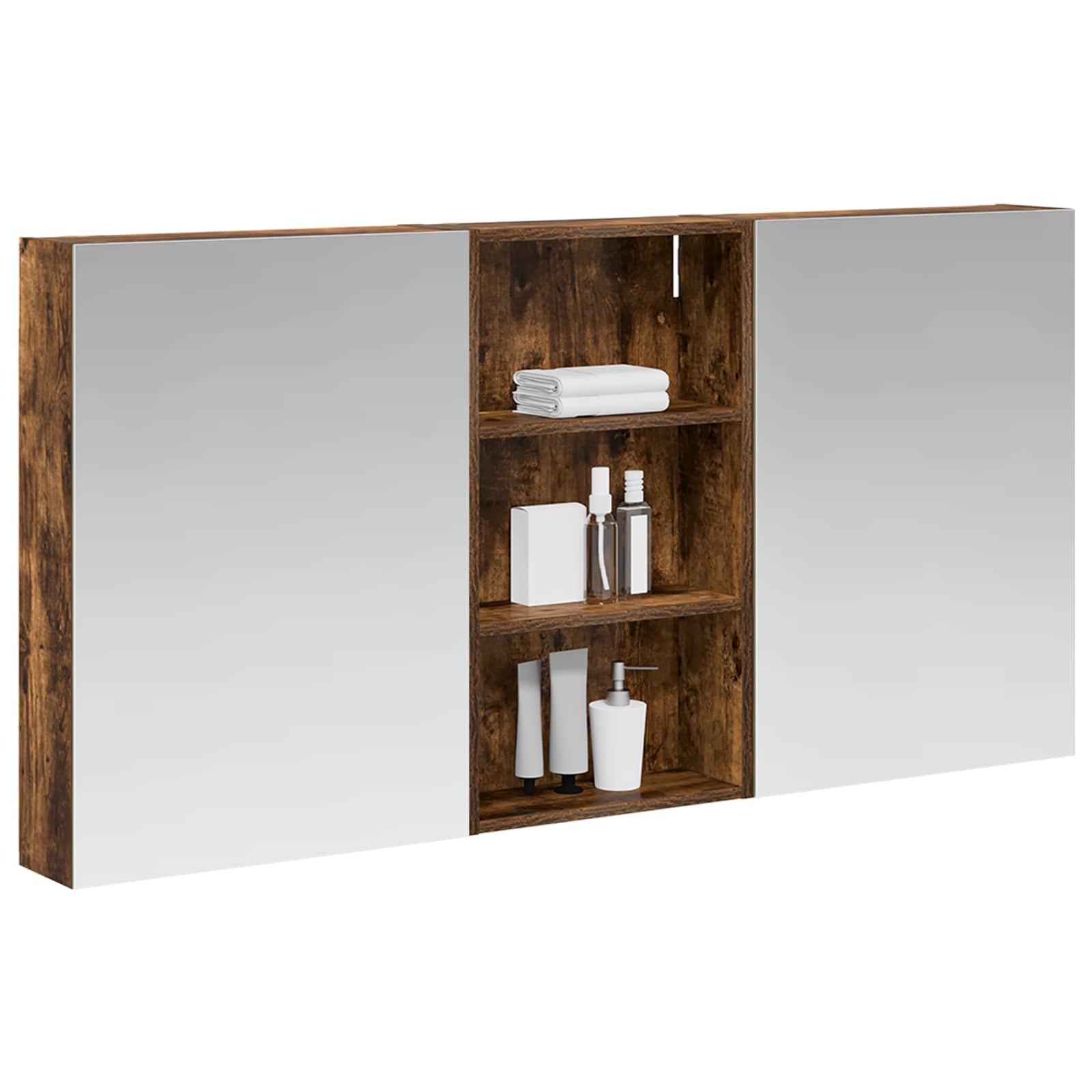 Sada koupelnových skříněk s policí 3 pcs 140 x 14,5 x 70 cm - obrázek 2